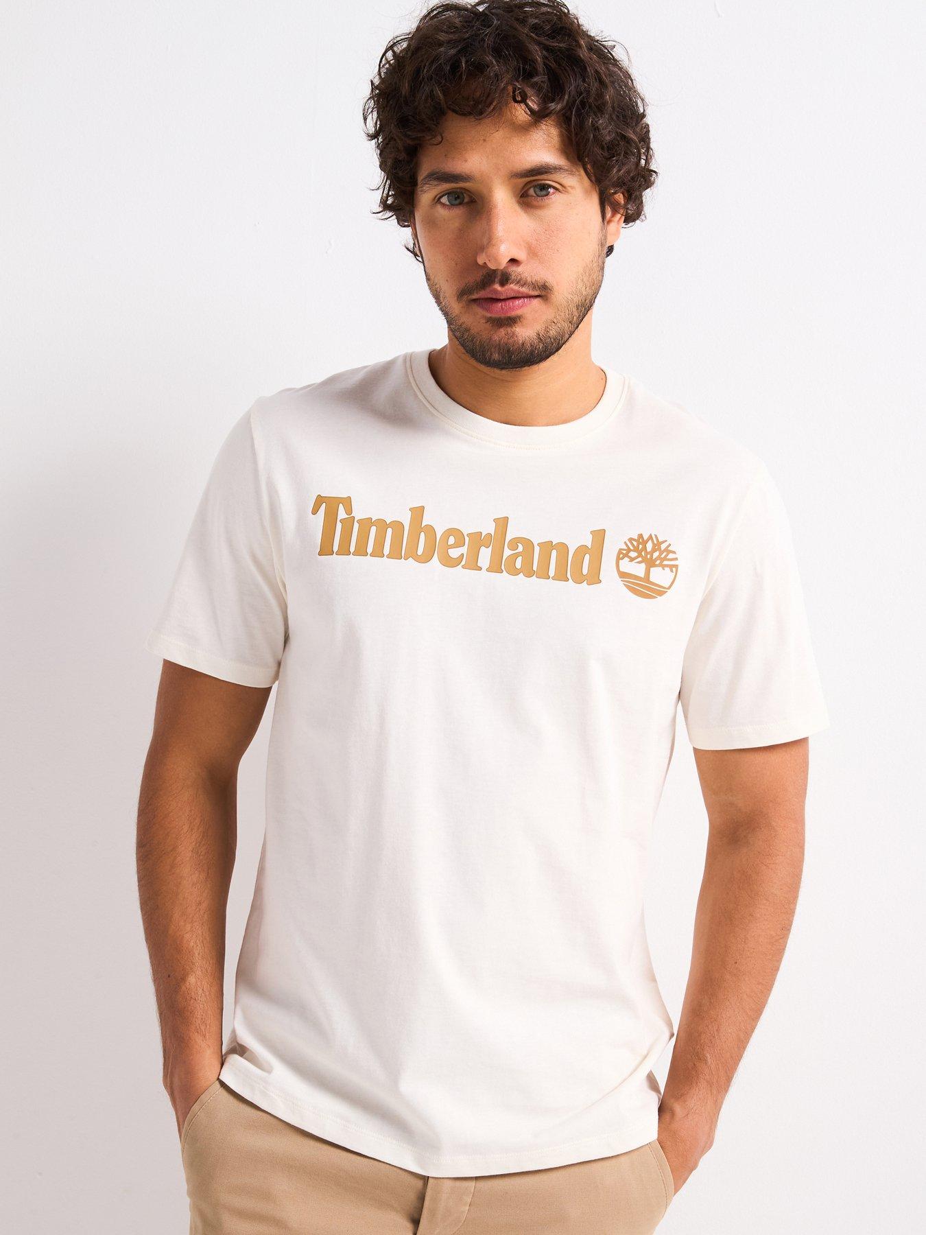 Timberland Kennebec Linear Logo T-Shirt - White