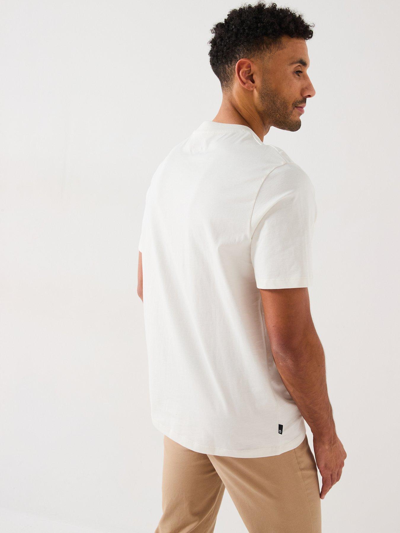  image of timberland-front-boot-graphic-t-shirt-white