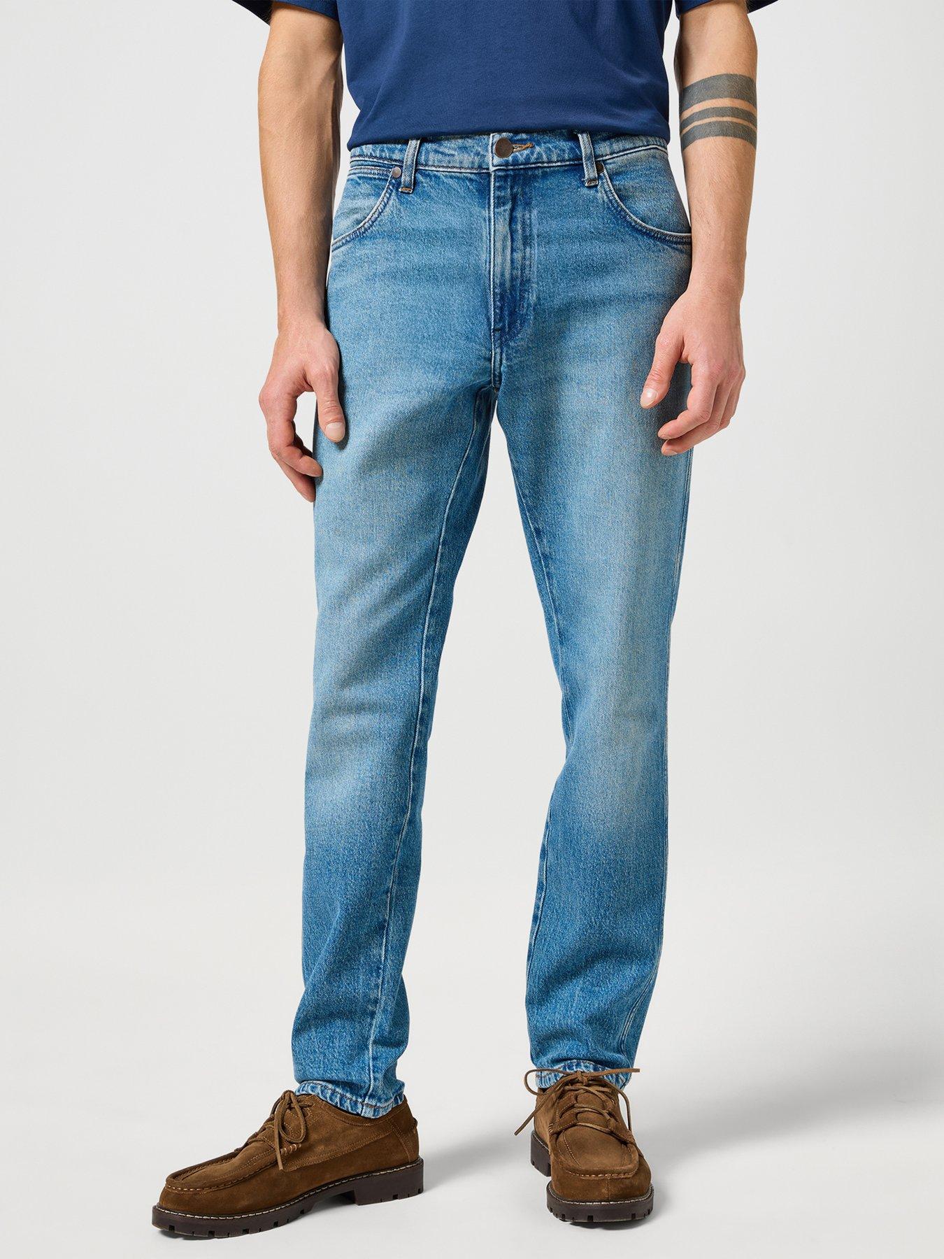 wrangler-river-regular-tapered-fit-jeans--blue