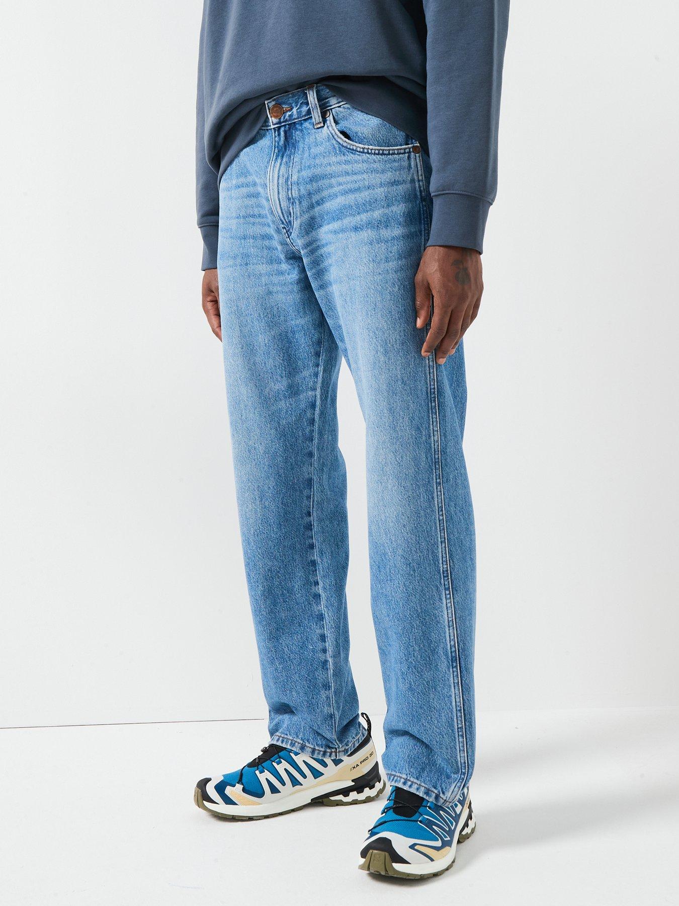 Wrangler Frontier Relaxed Straight Fit Jeans - Blue