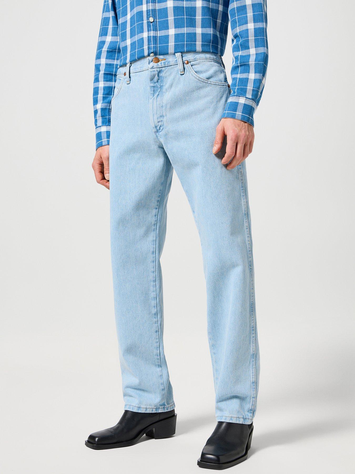 Wrangler 13MWZ Regular Straight Fit Jeans - Light Blue