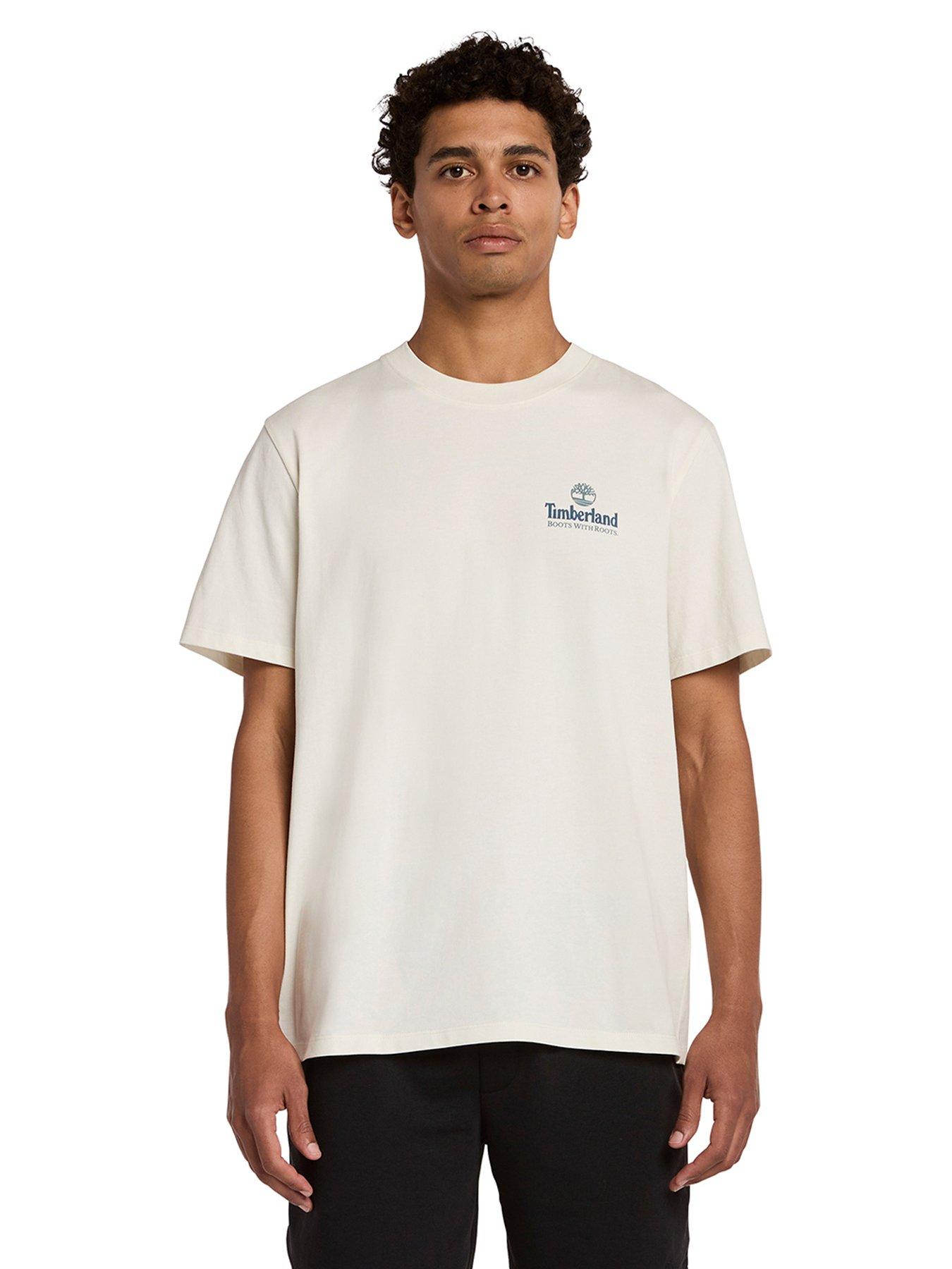  image of timberland-mens-illustrated-tree-back-graphic-t-shirt-white