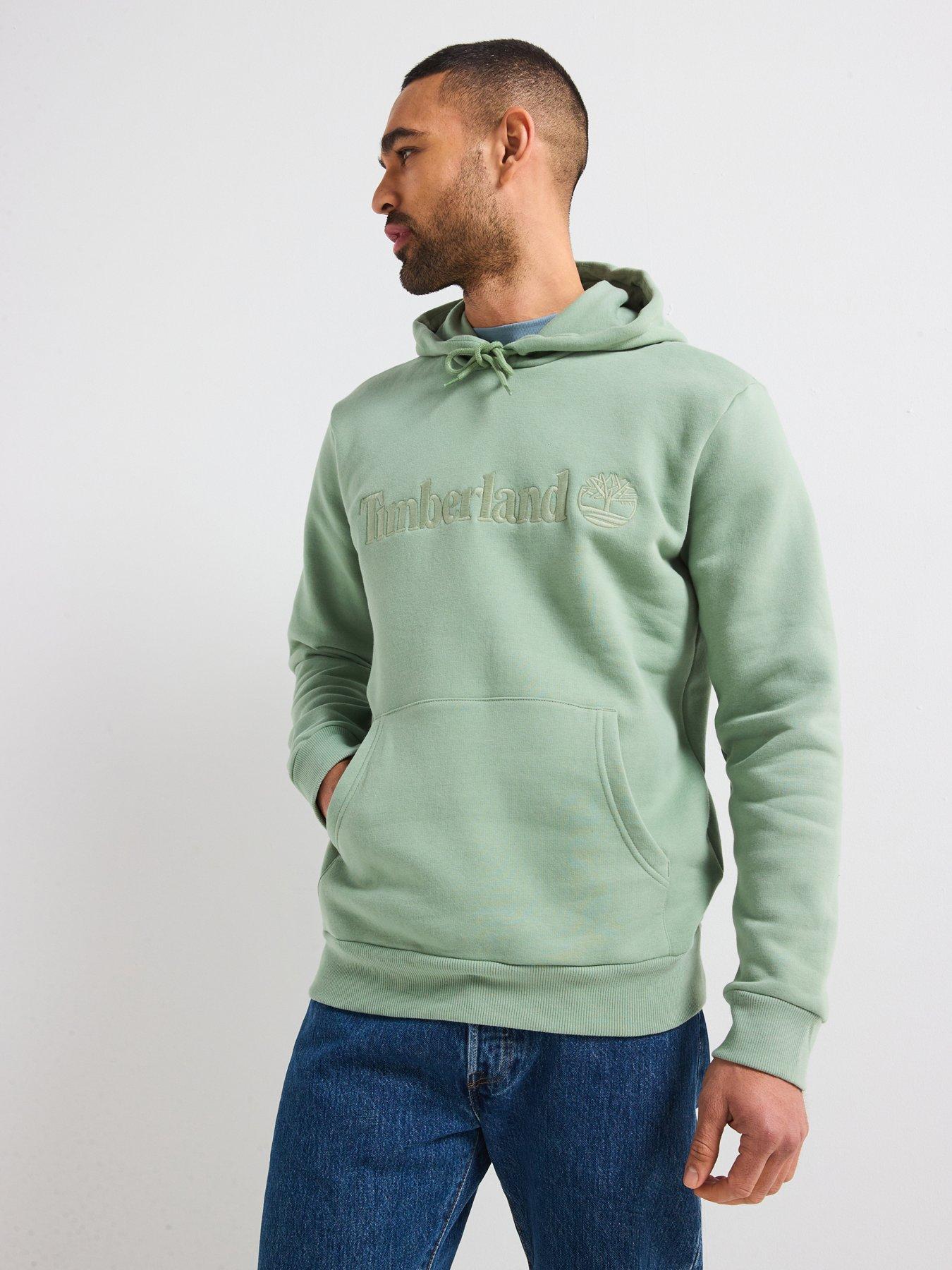 timberland-hampton-logo-overhead-hoodie-light-green