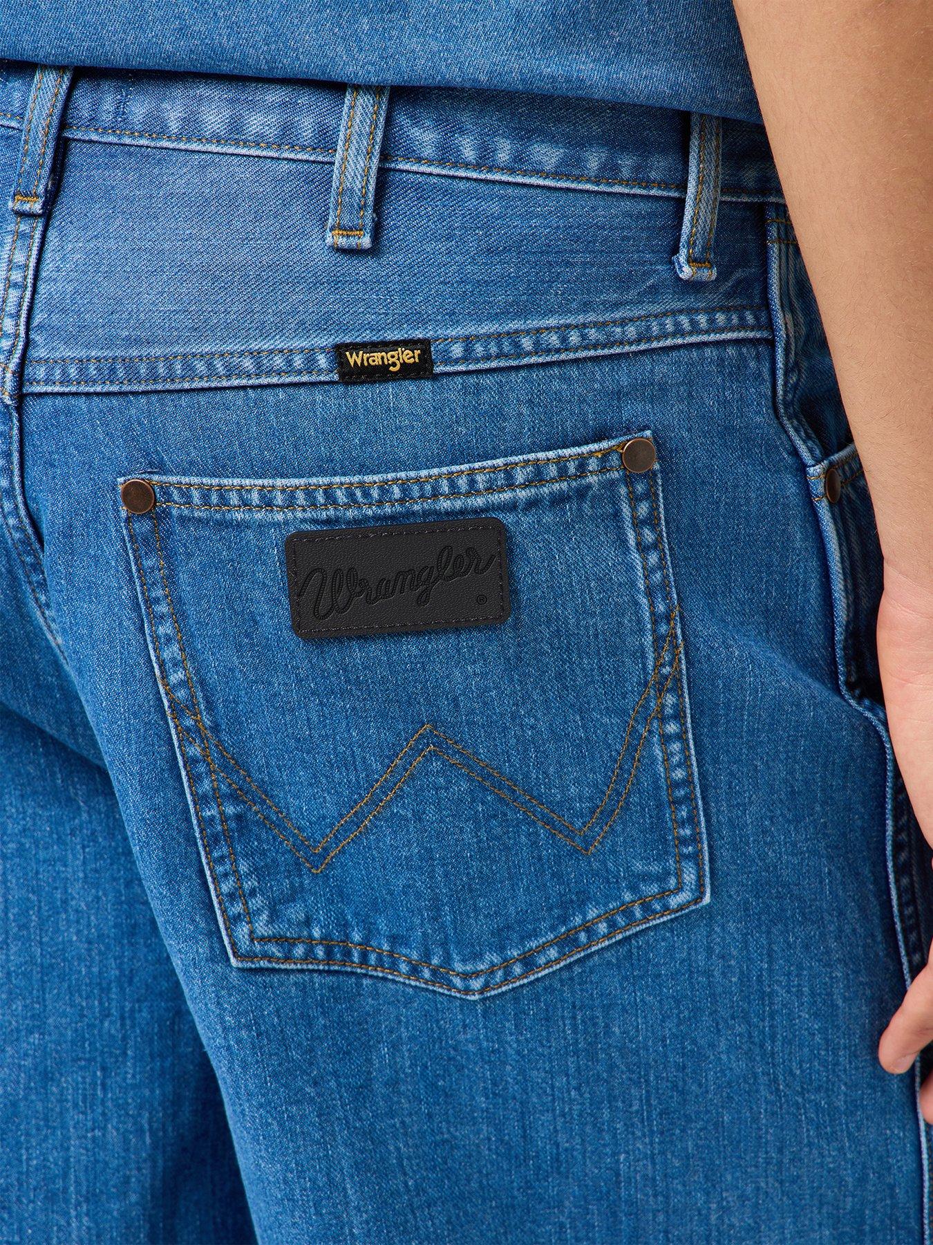  image of wrangler-jort-midi-length-denim-shorts-blue