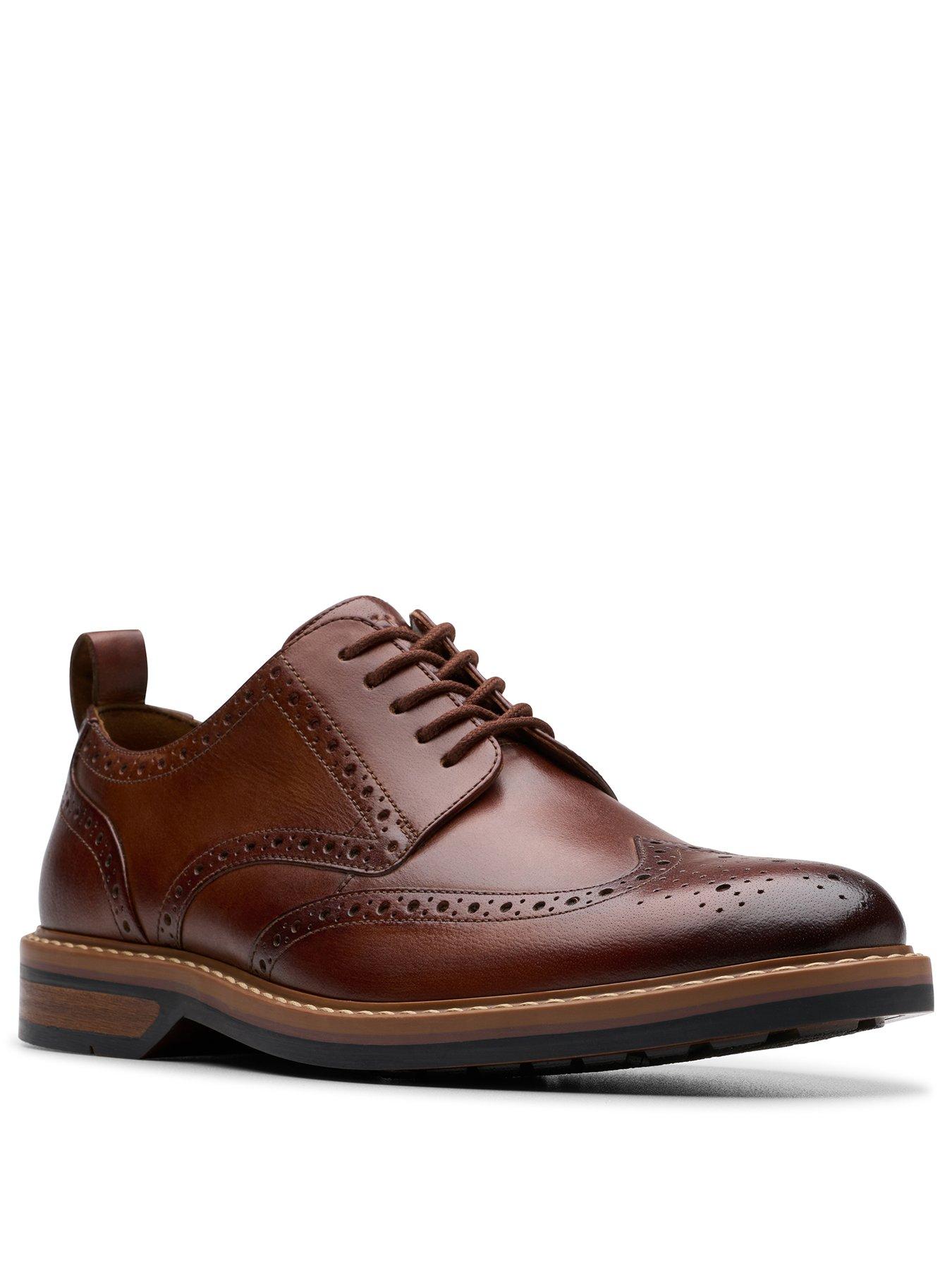  image of clarks-aldwin-limit-brogue-shoes