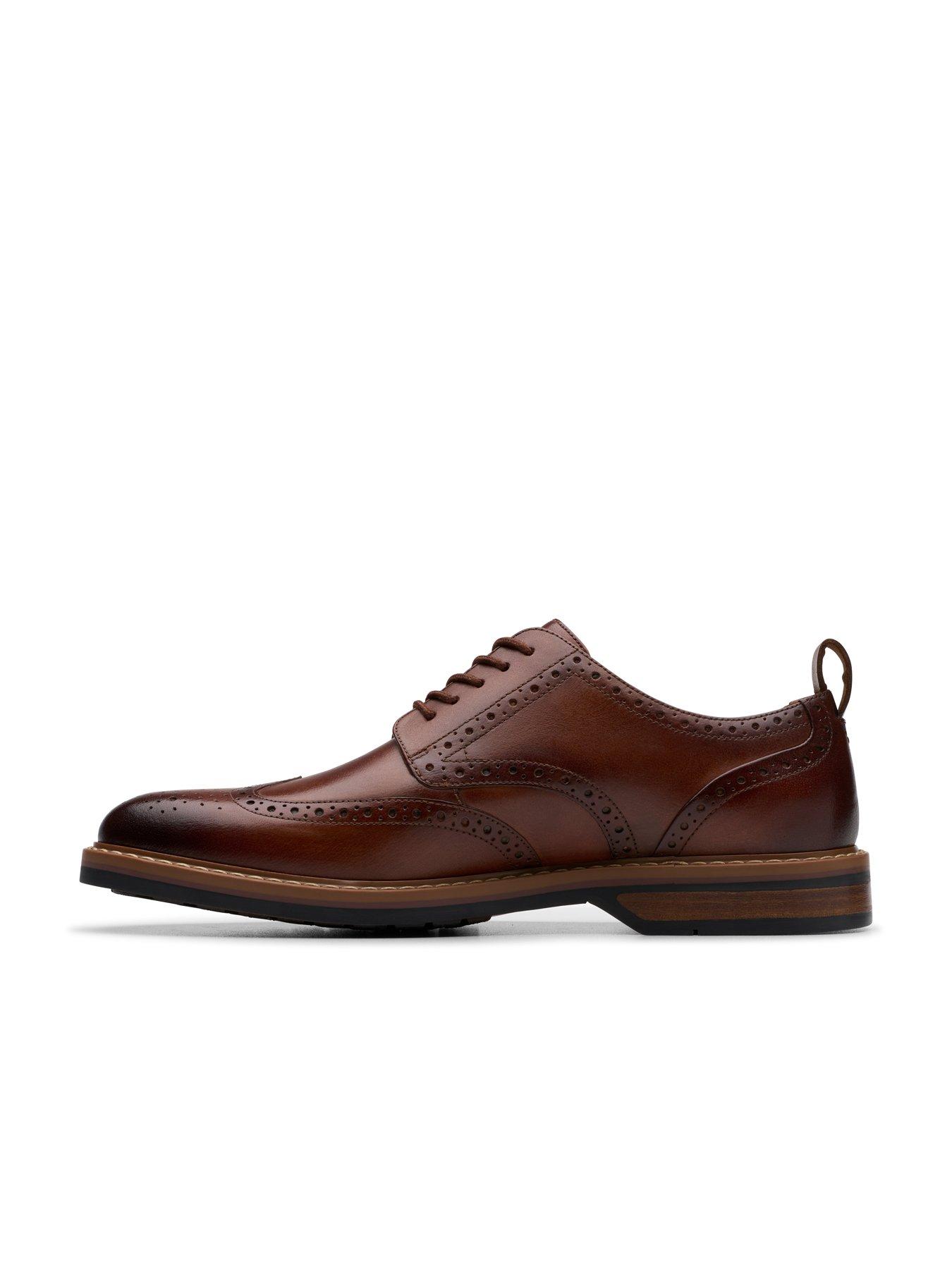  image of clarks-aldwin-limit-brogue-shoes