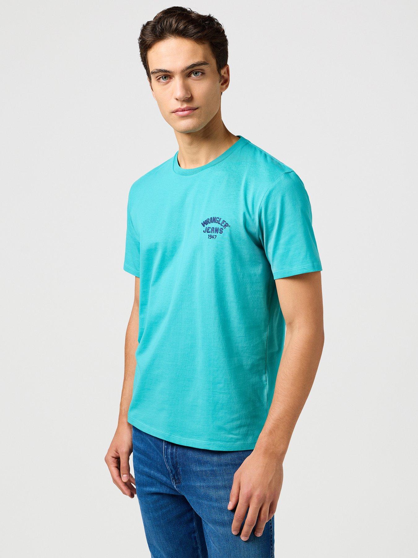 wrangler-small-logo-t-shirt-bright-blue