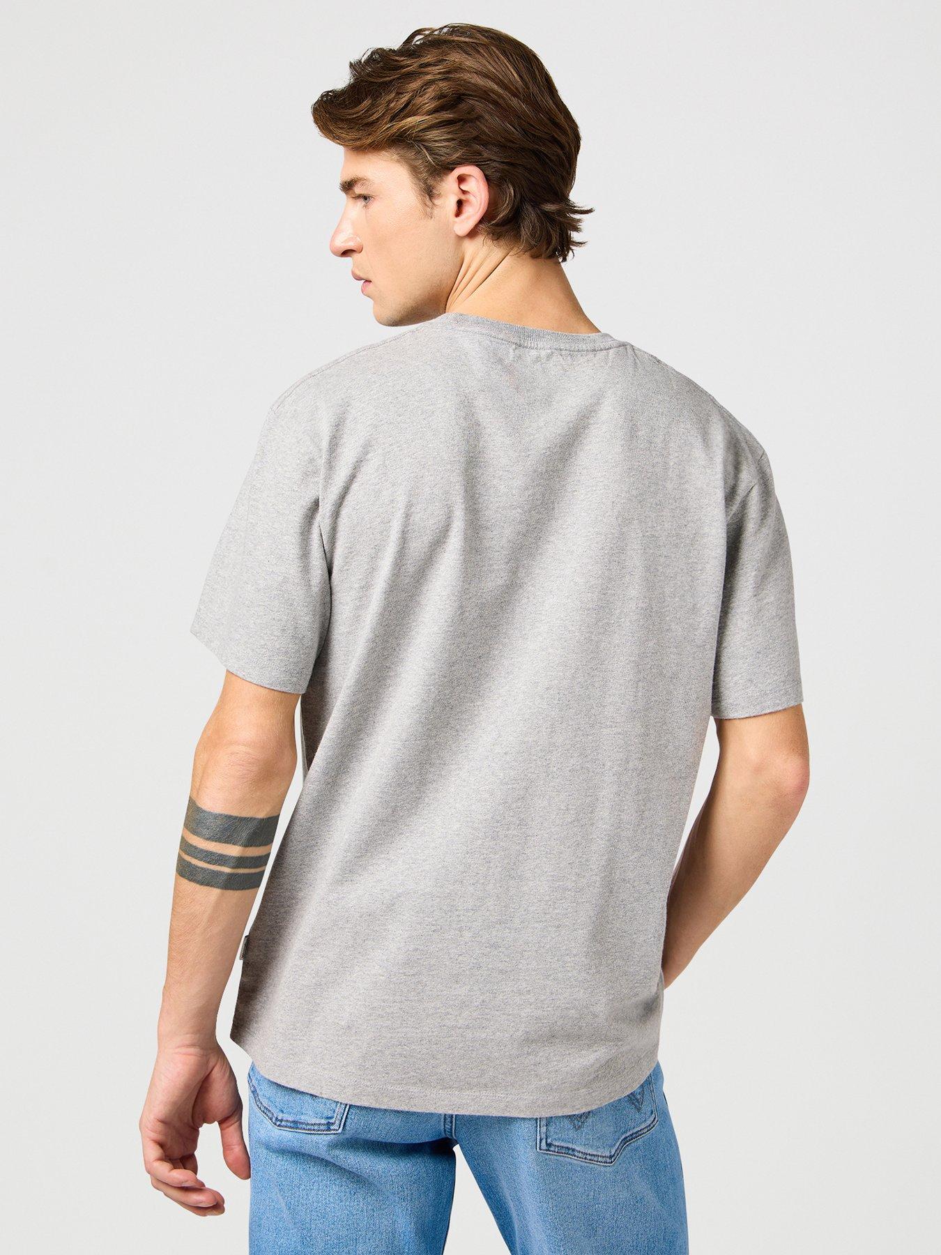  image of wrangler-graphic-t-shirt-light-grey