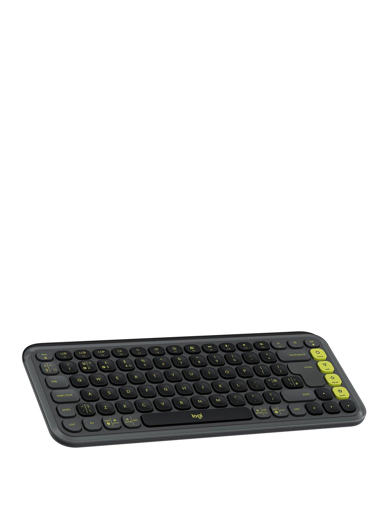undefined POP ICON KEYS Wireless Bluetooth Keyboard for Laptop, Tablet, PC - Graphite and Green