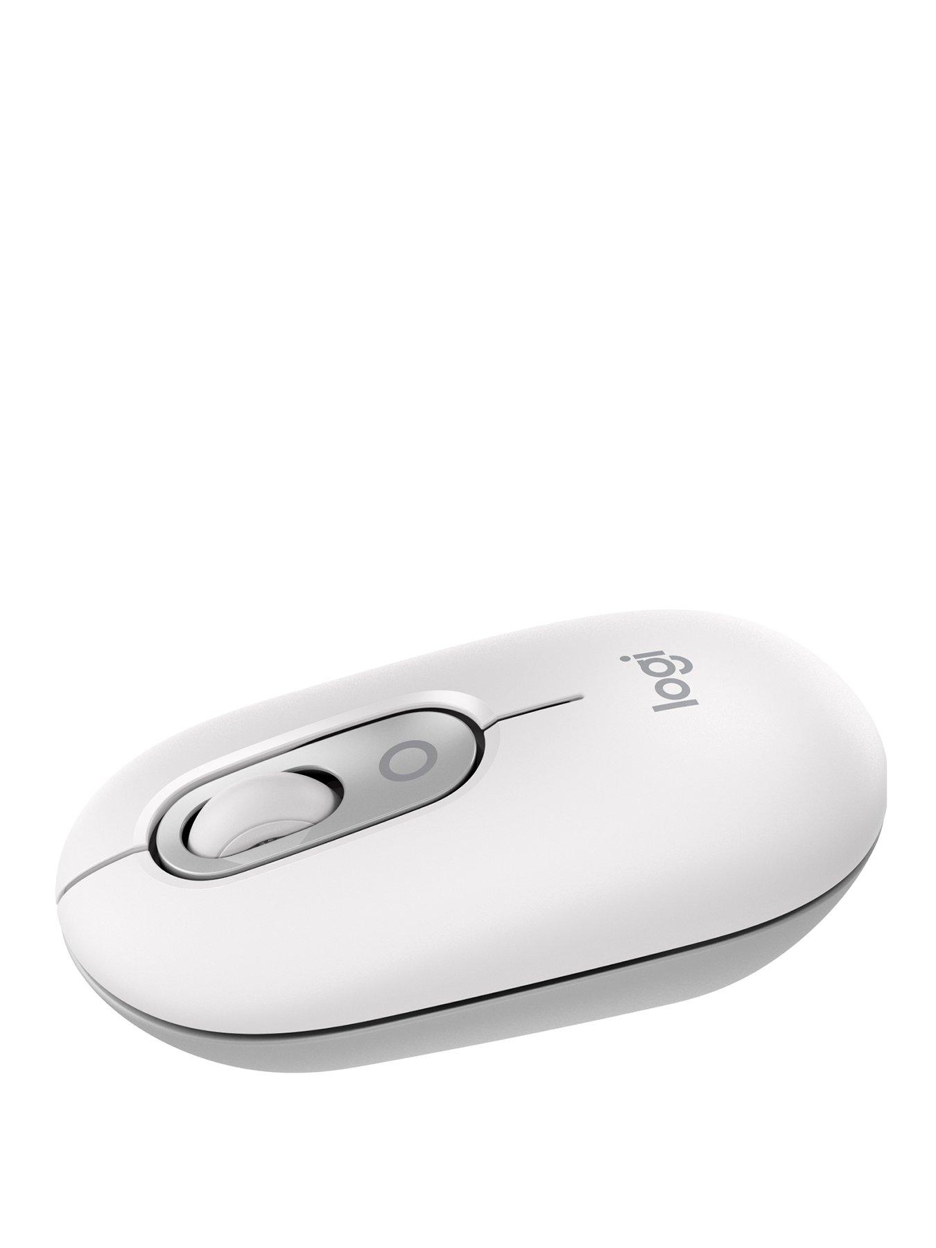 undefined Pop Portable Wireless Bluetooth Mouse With Programmable Buttons And Quiet Clicks - Off-White
