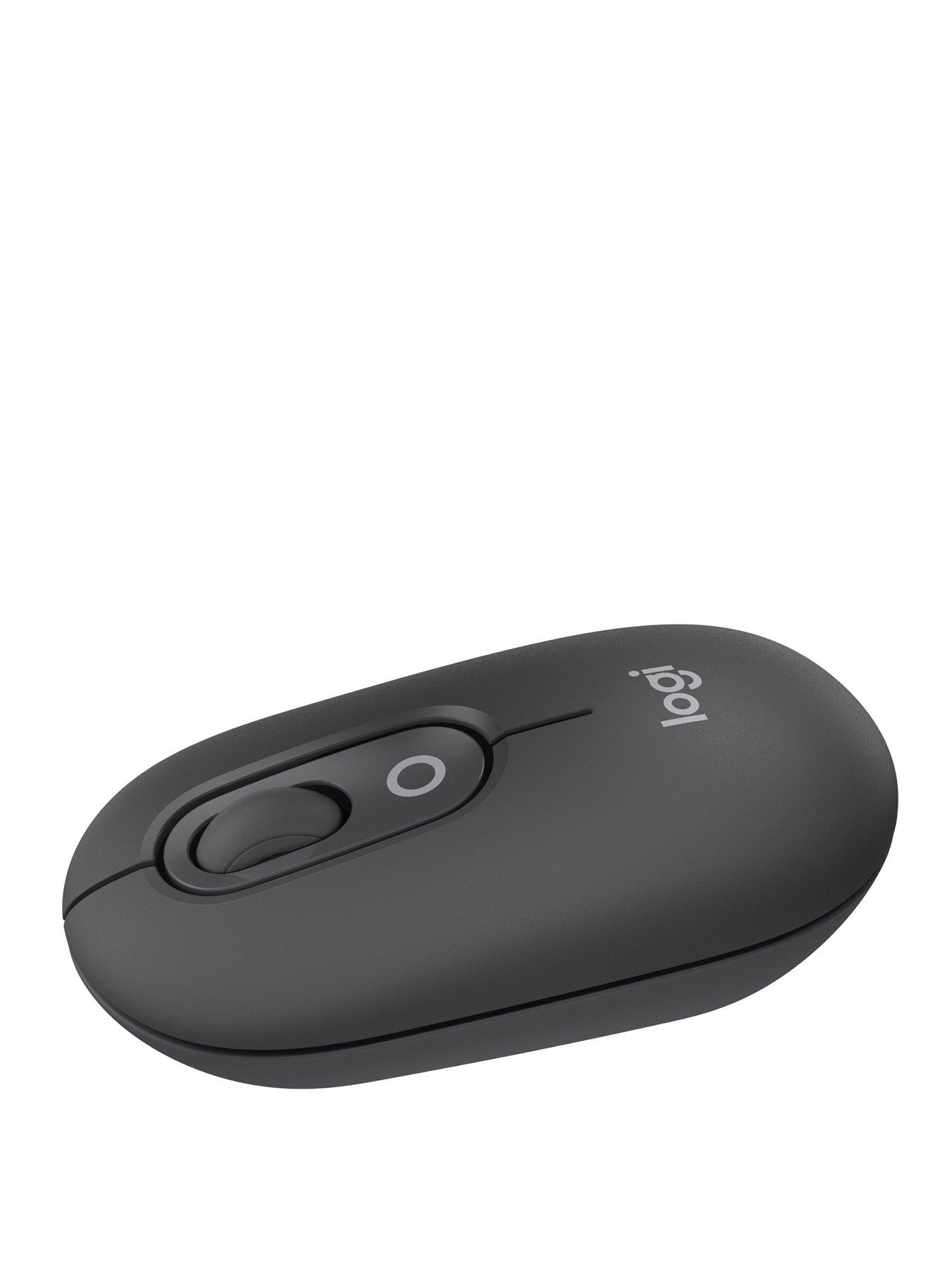 undefined Pop Portable Wireless Bluetooth Mouse With Programmable Buttons And Quiet Clicks - Graphite