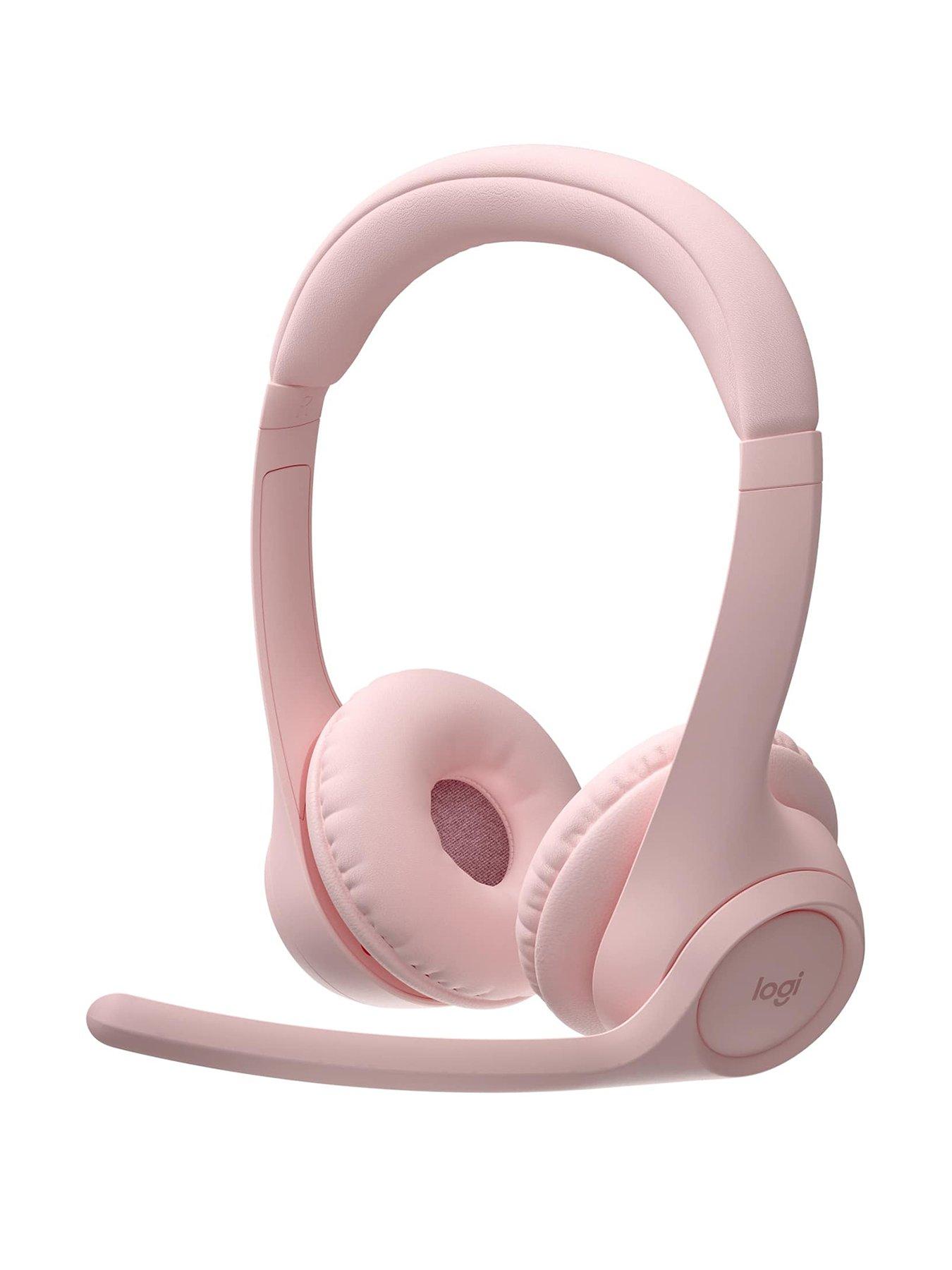 undefined Zone 300 Wireless Bluetooth Headset With Noise-Cancelling Microphone, Compatible With Windows, Mac, Chrome, Linux, Ios, Android-Rose