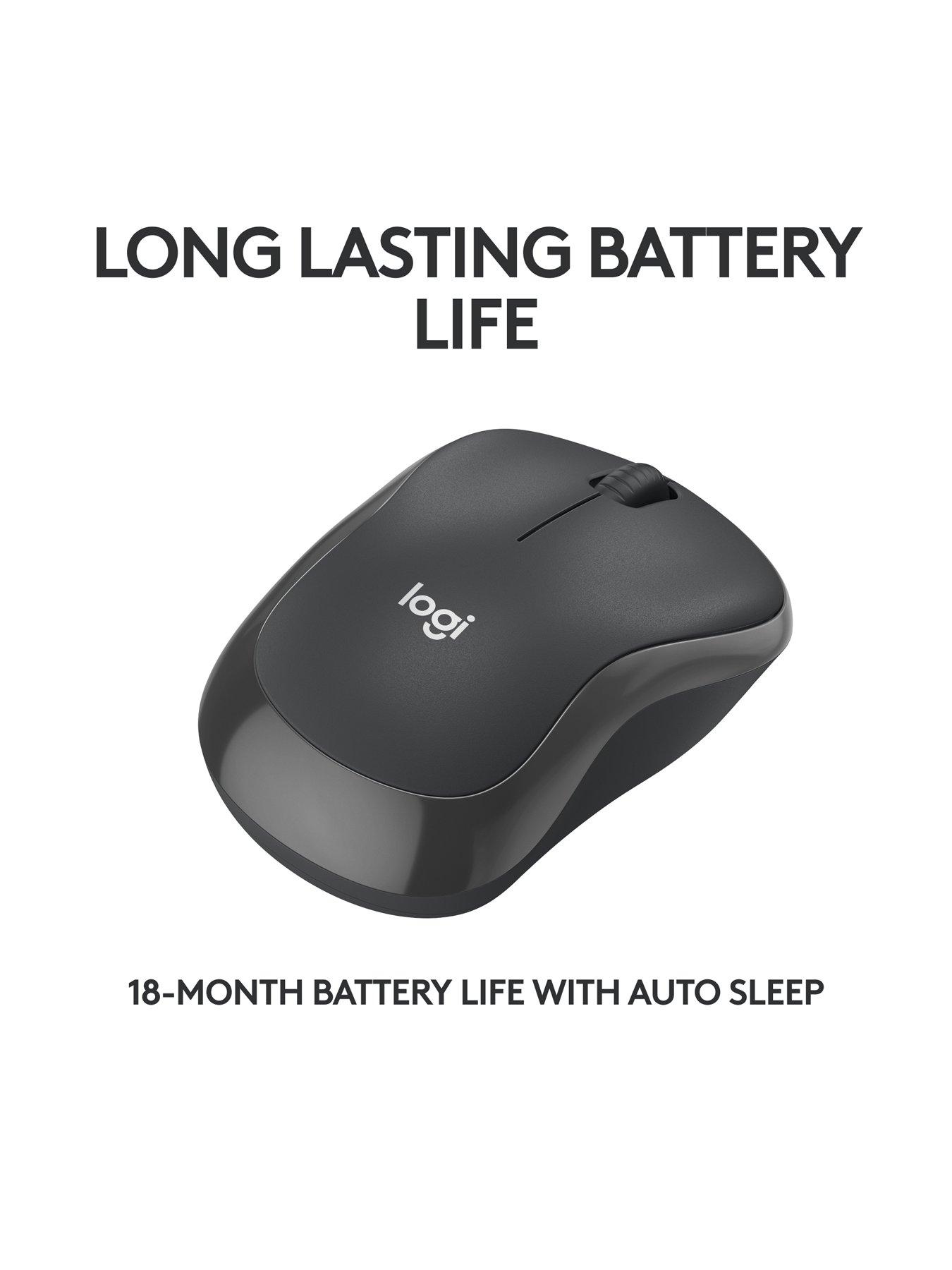 Image 3 of 7 of Logitech M240 Silent Bluetooth Mouse, Wireless, Compact, Portable, Smooth Tracking, Compatible With Pc, Mac, Laptop, Tablets Graphite
