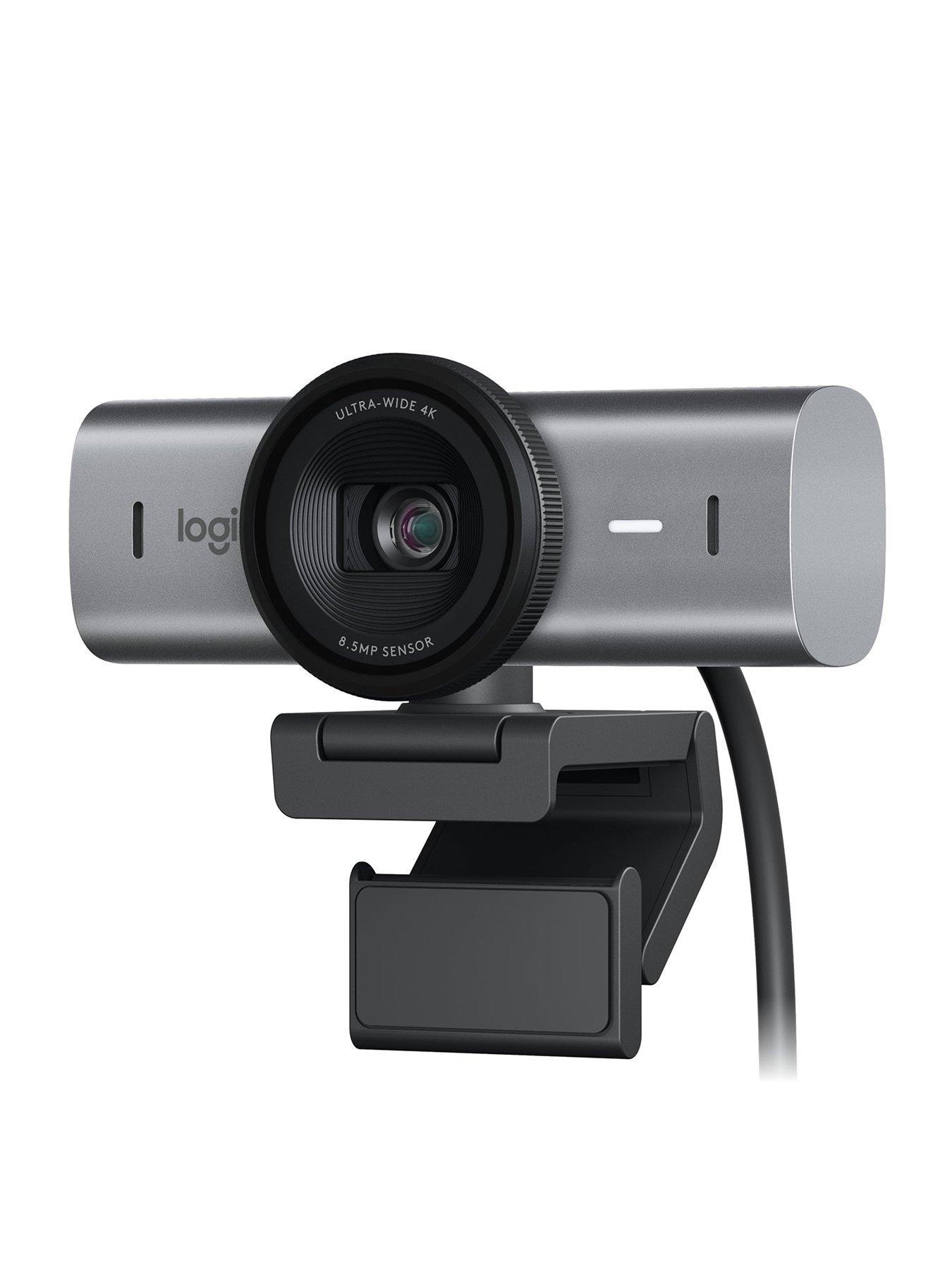 Logitech Mx Brio Ultra Hd 4K Collaboration And Streaming Webcam, 1080P At 60 Fps, Dual Noise Reducing Mics, Show Mode Graphite