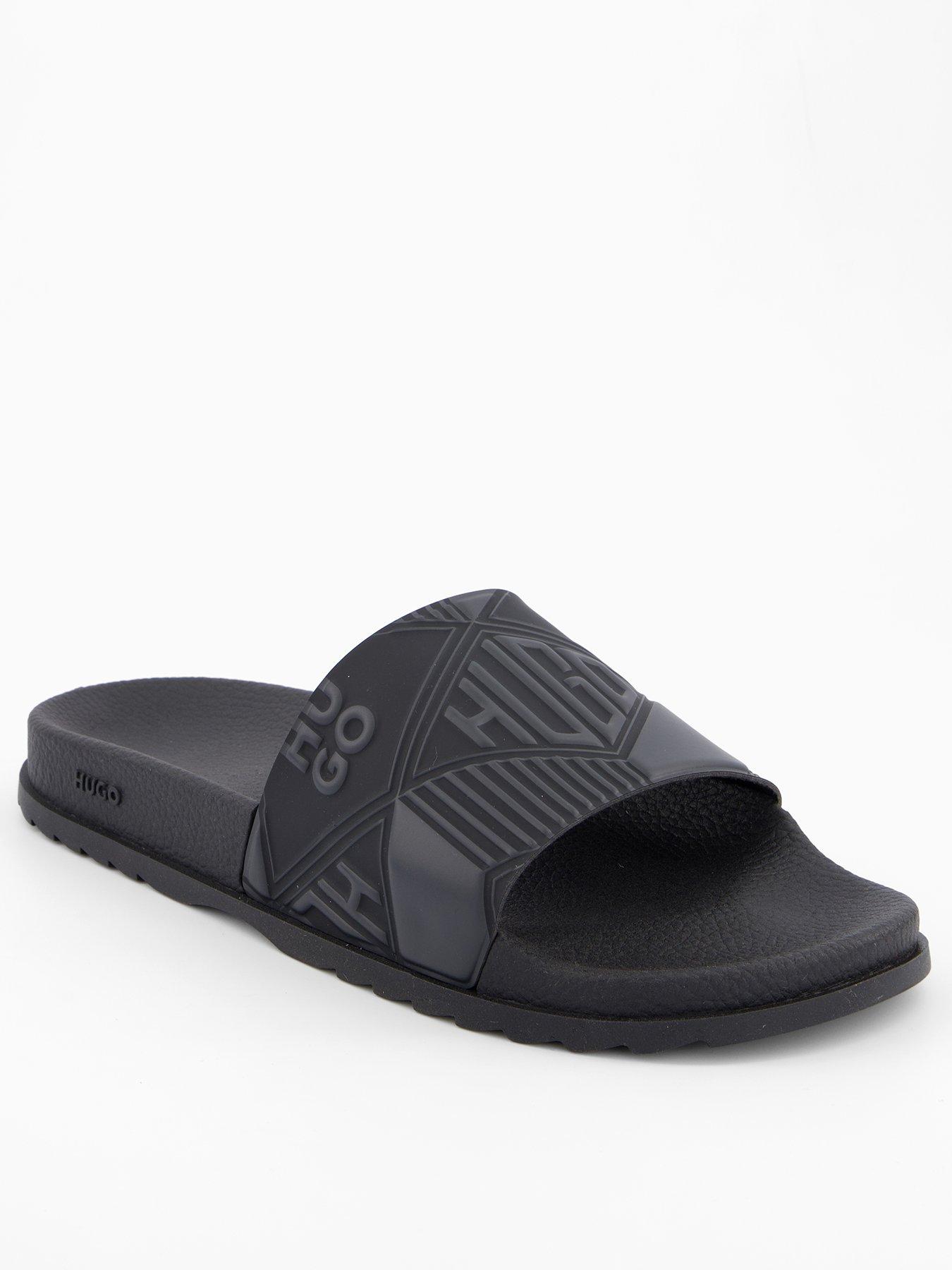 undefined Men's Match It Geo Logo Sliders - Black