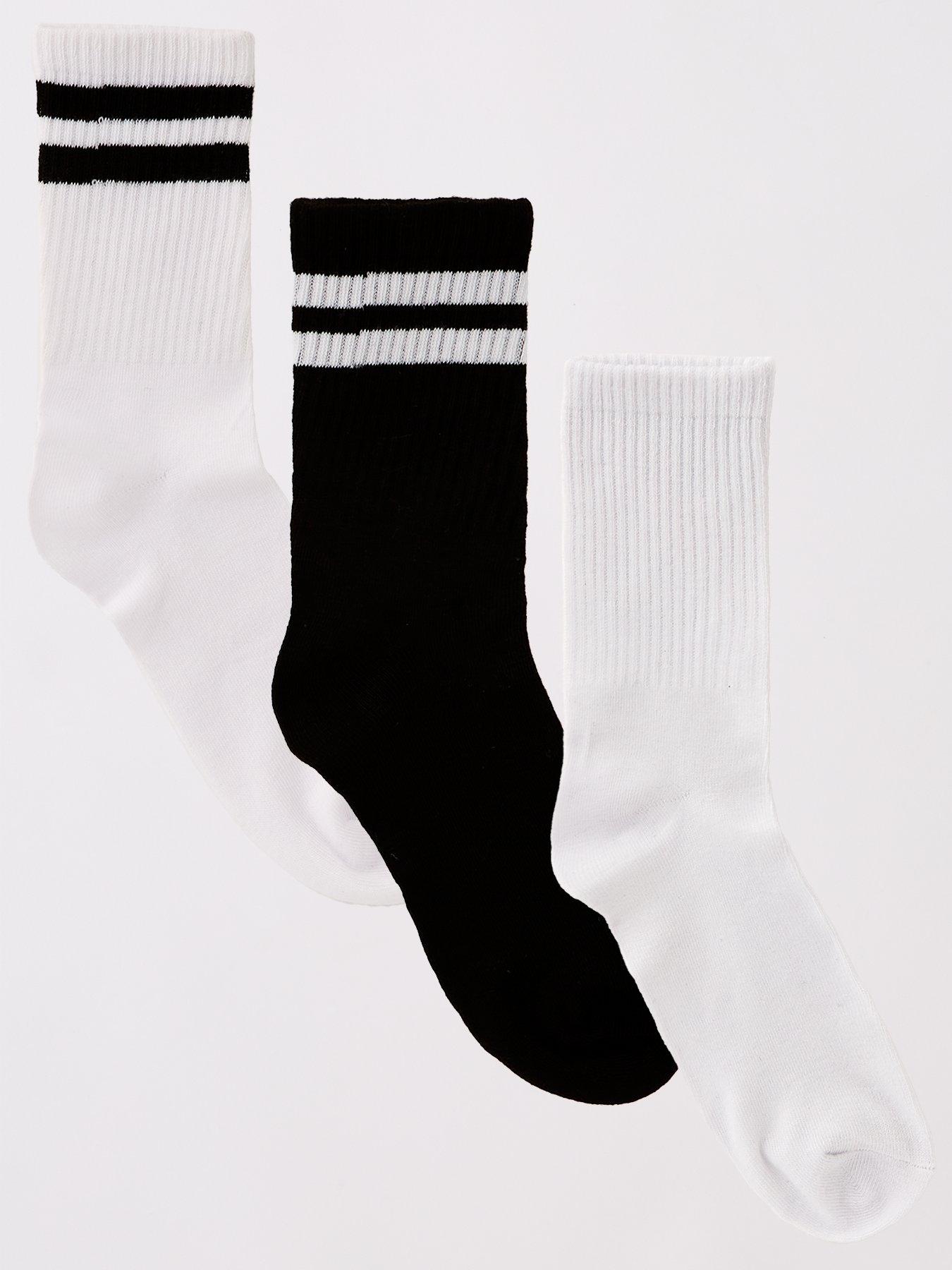  image of pieces-3-pack-socks-monochrome