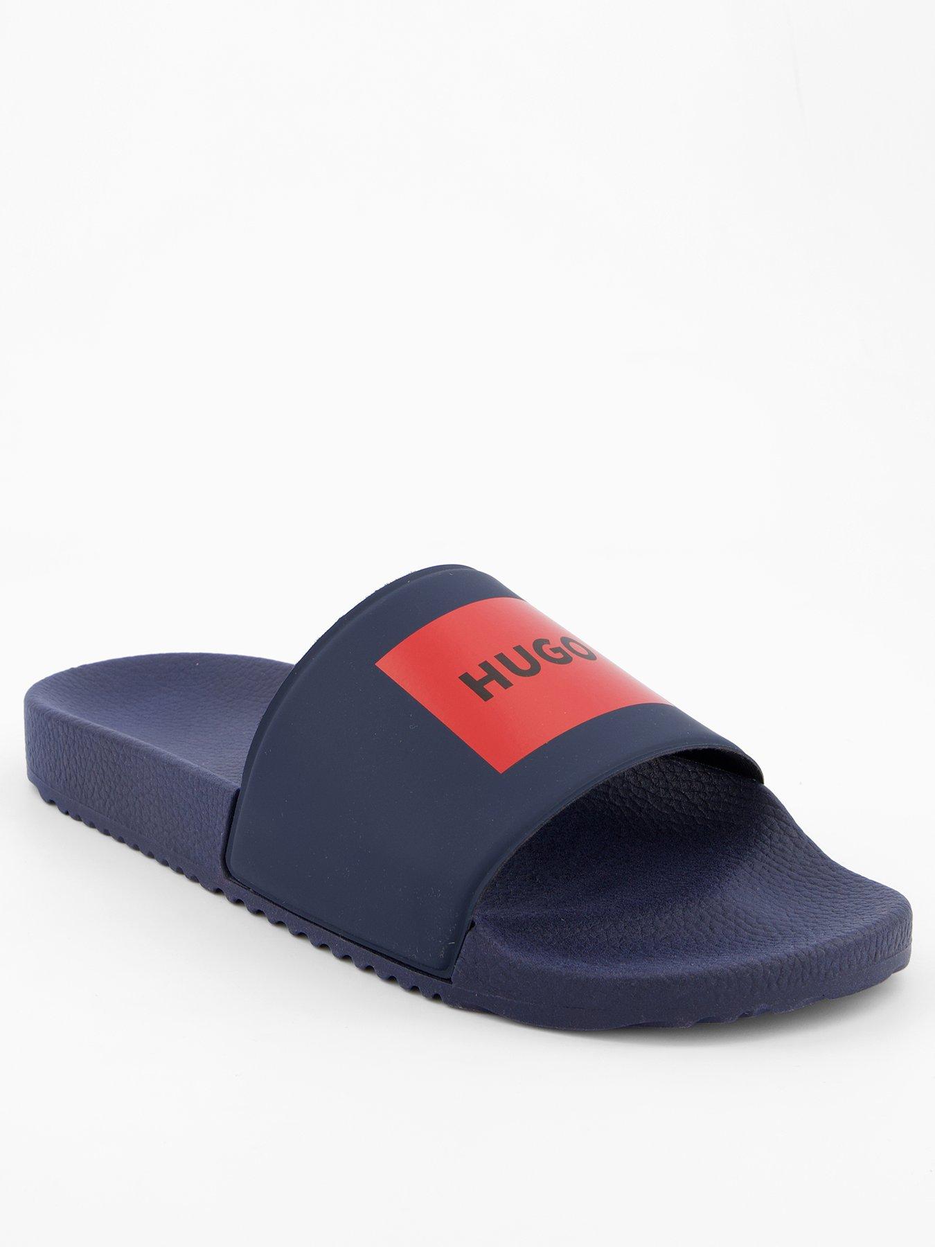 hugo-mens-timein-red-patch-logo-sliders-dark-blue