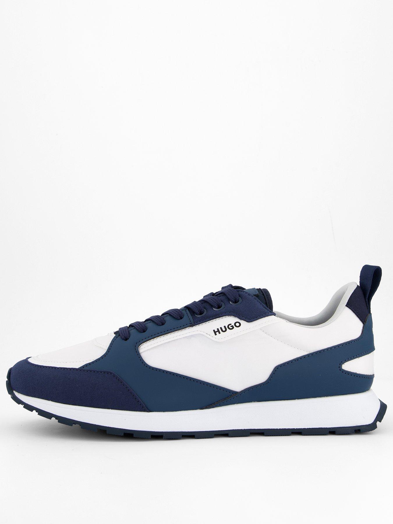 HUGO Men's Icelin Lace Runner Trainers - Blue