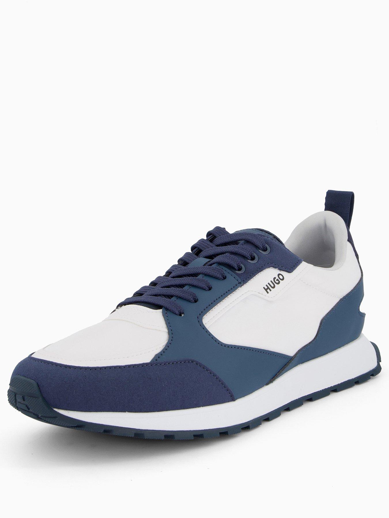 Image 2 of 7 of HUGO Men's Icelin Lace Runner Trainers - Blue