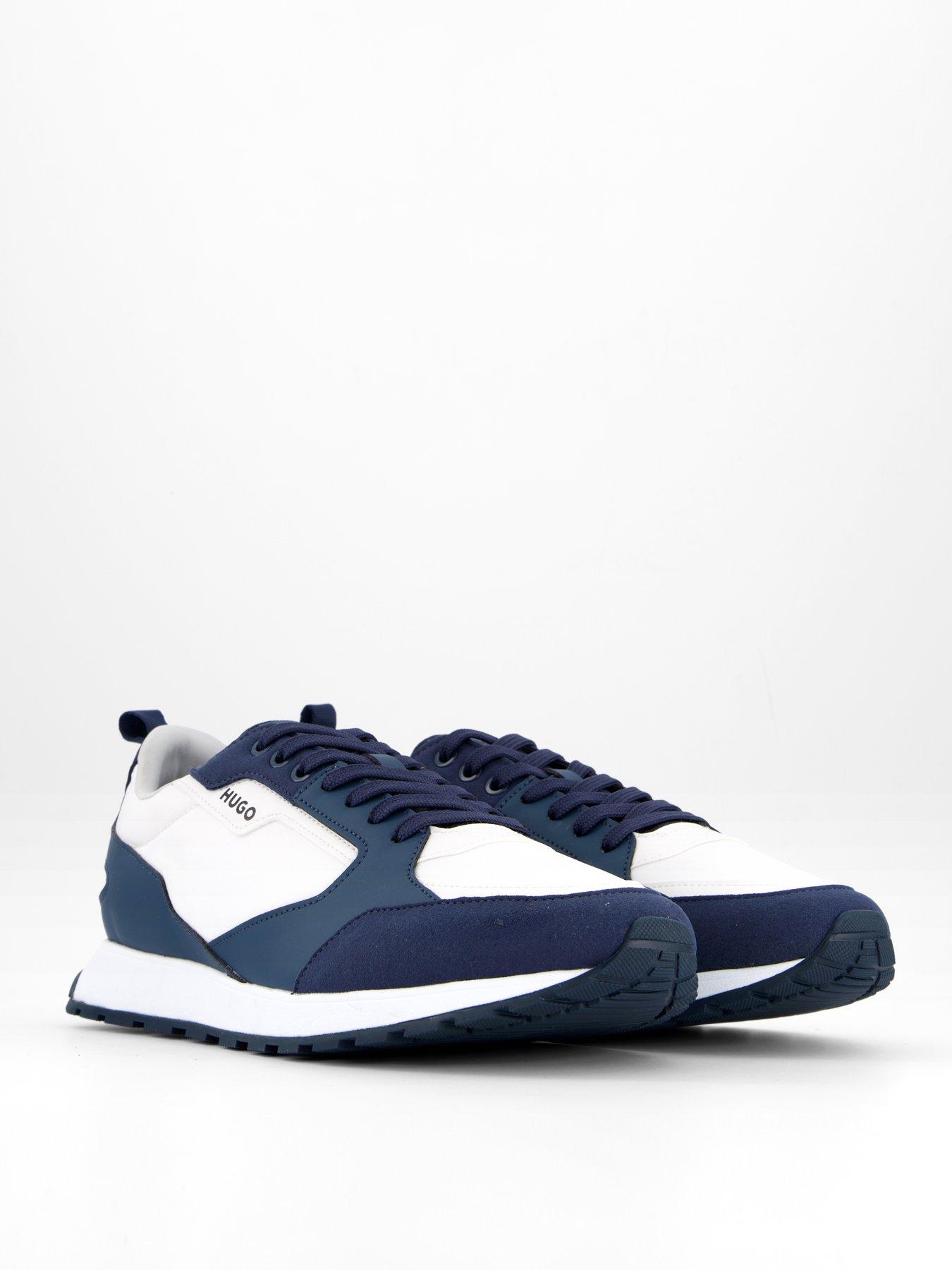 Image 6 of 7 of HUGO Men's Icelin Lace Runner Trainers - Blue