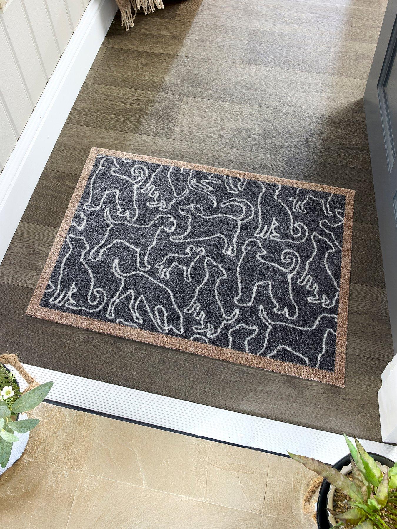 The Very Collection My Dog Outline Washable Doormat 50x75cm - Brown