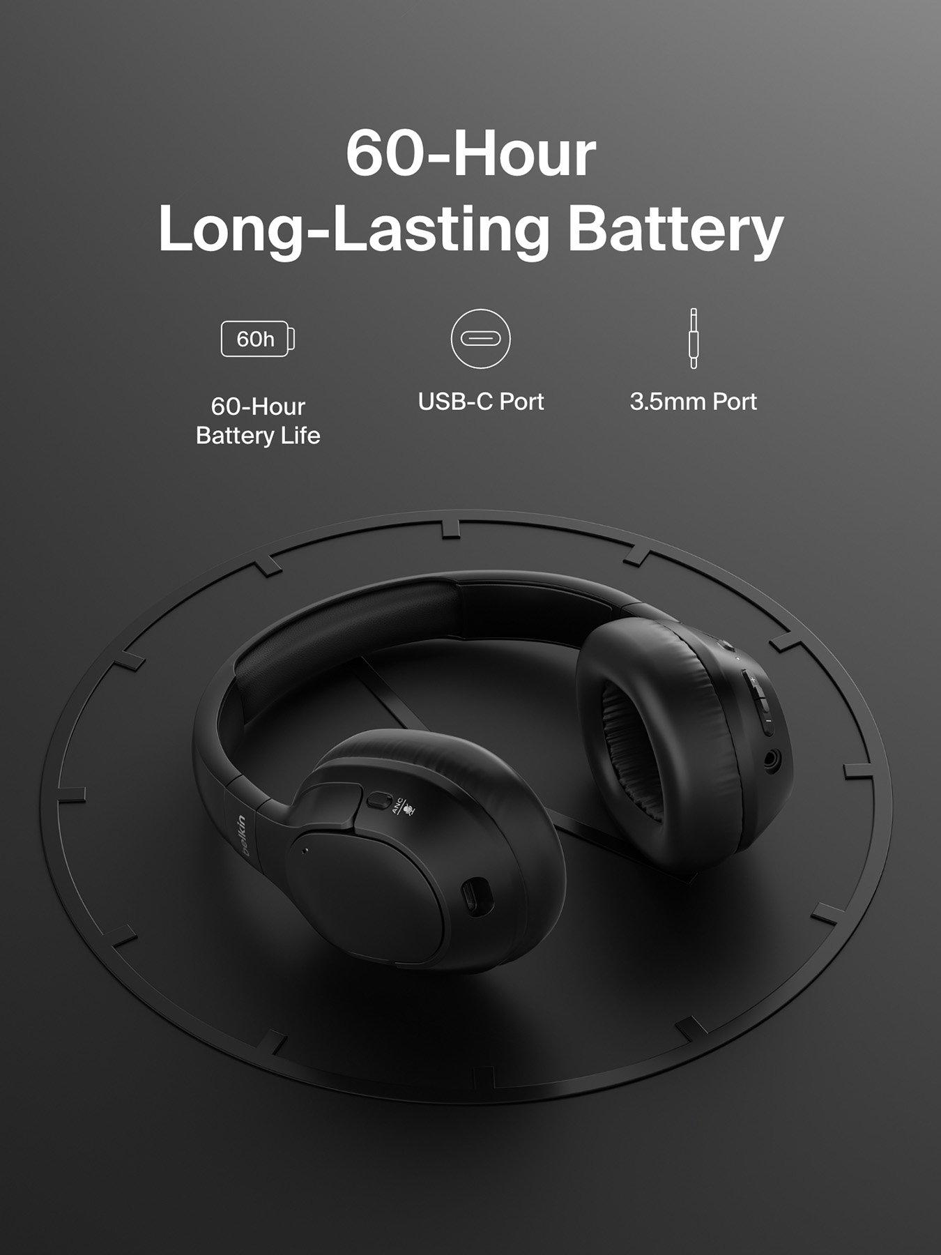  image of belkin-soundform-isolate-noise-cancelling-headphones