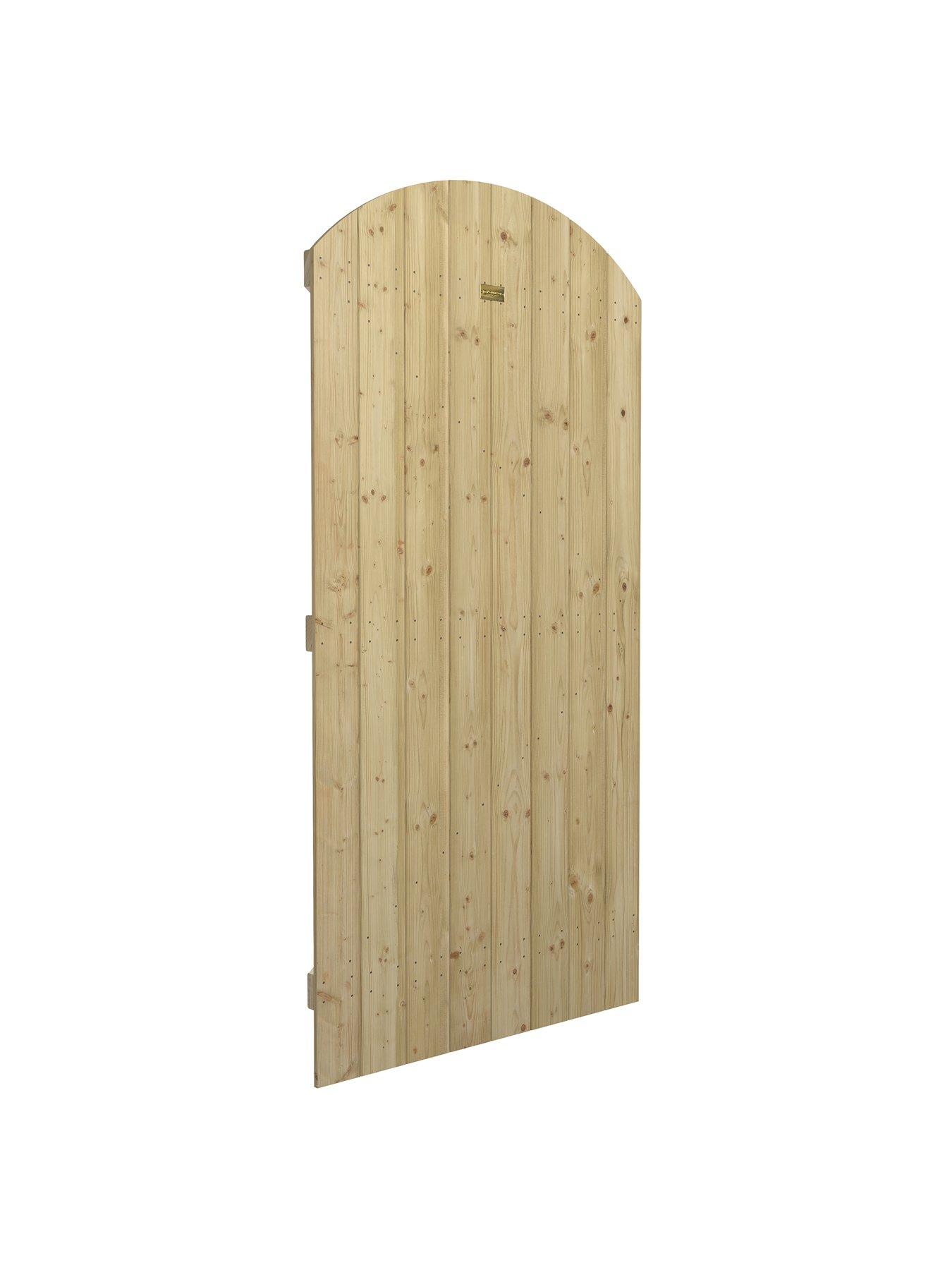  image of rowlinson-tongue-and-groove-arch-top-wooden-gate