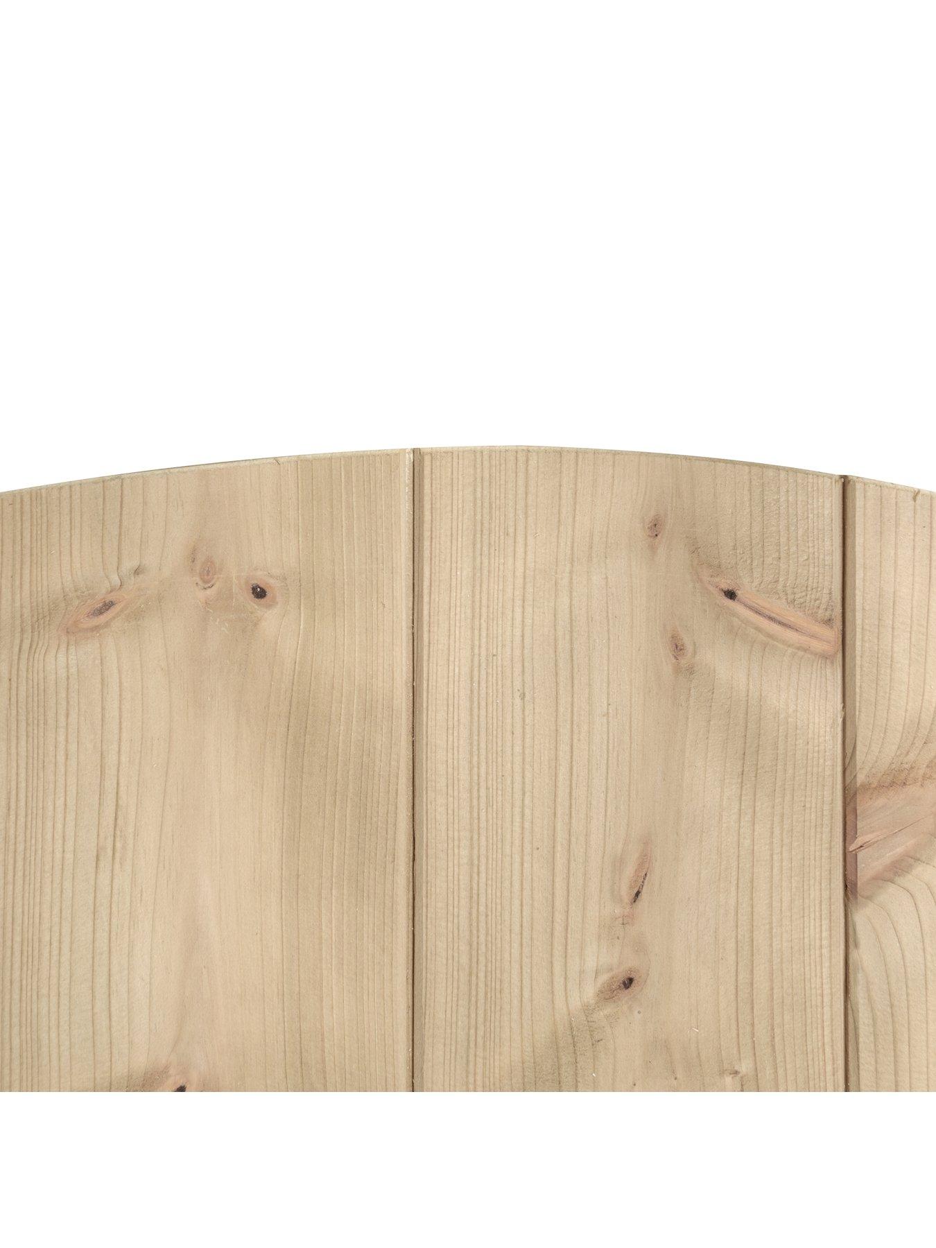  image of rowlinson-tongue-and-groove-arch-top-wooden-gate