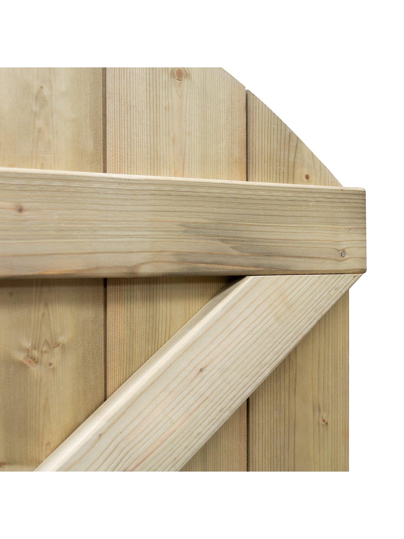  image of rowlinson-tongue-and-groove-arch-top-wooden-gate