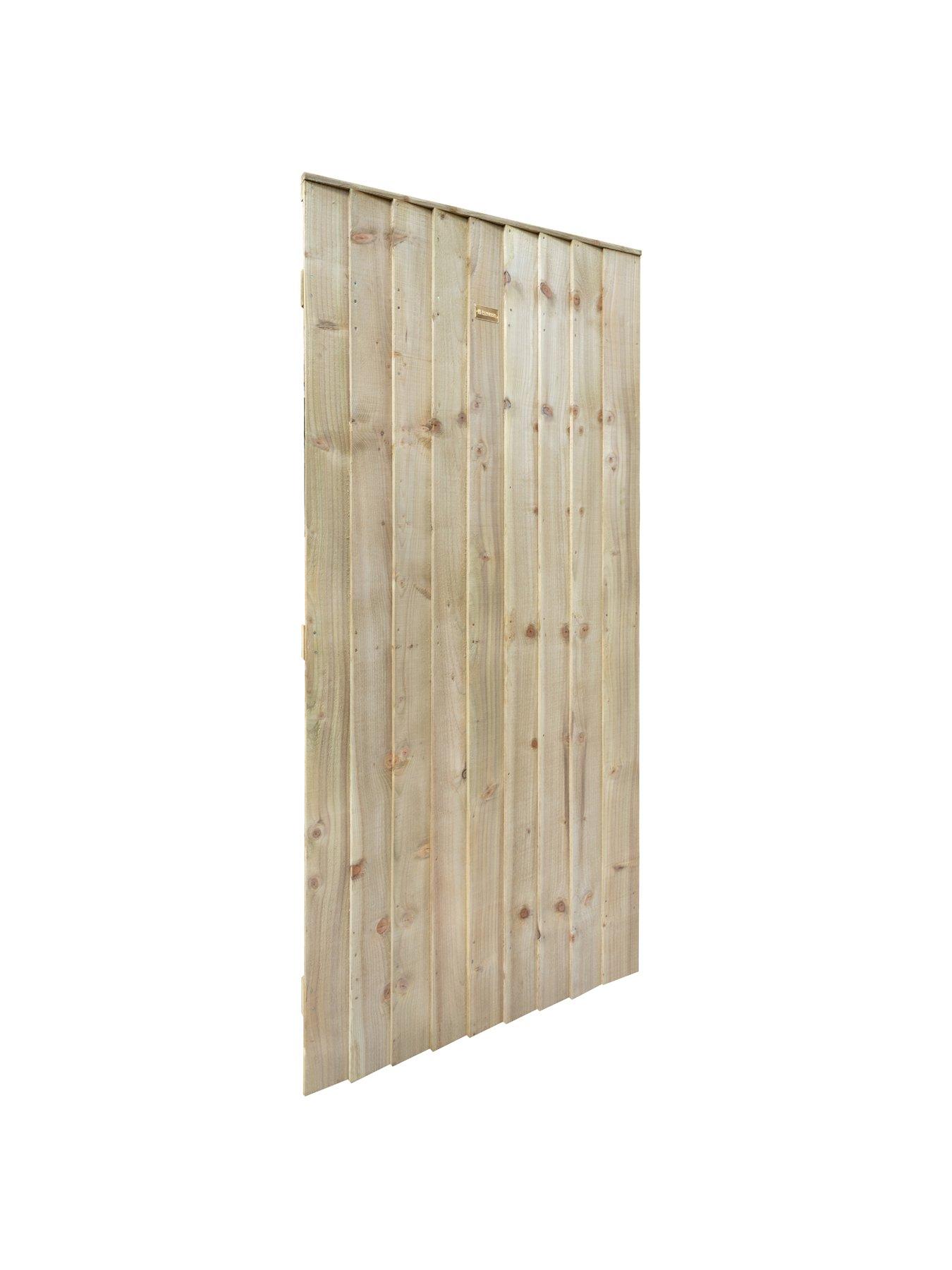  image of rowlinson-featheredge-square-top-wooden-gate