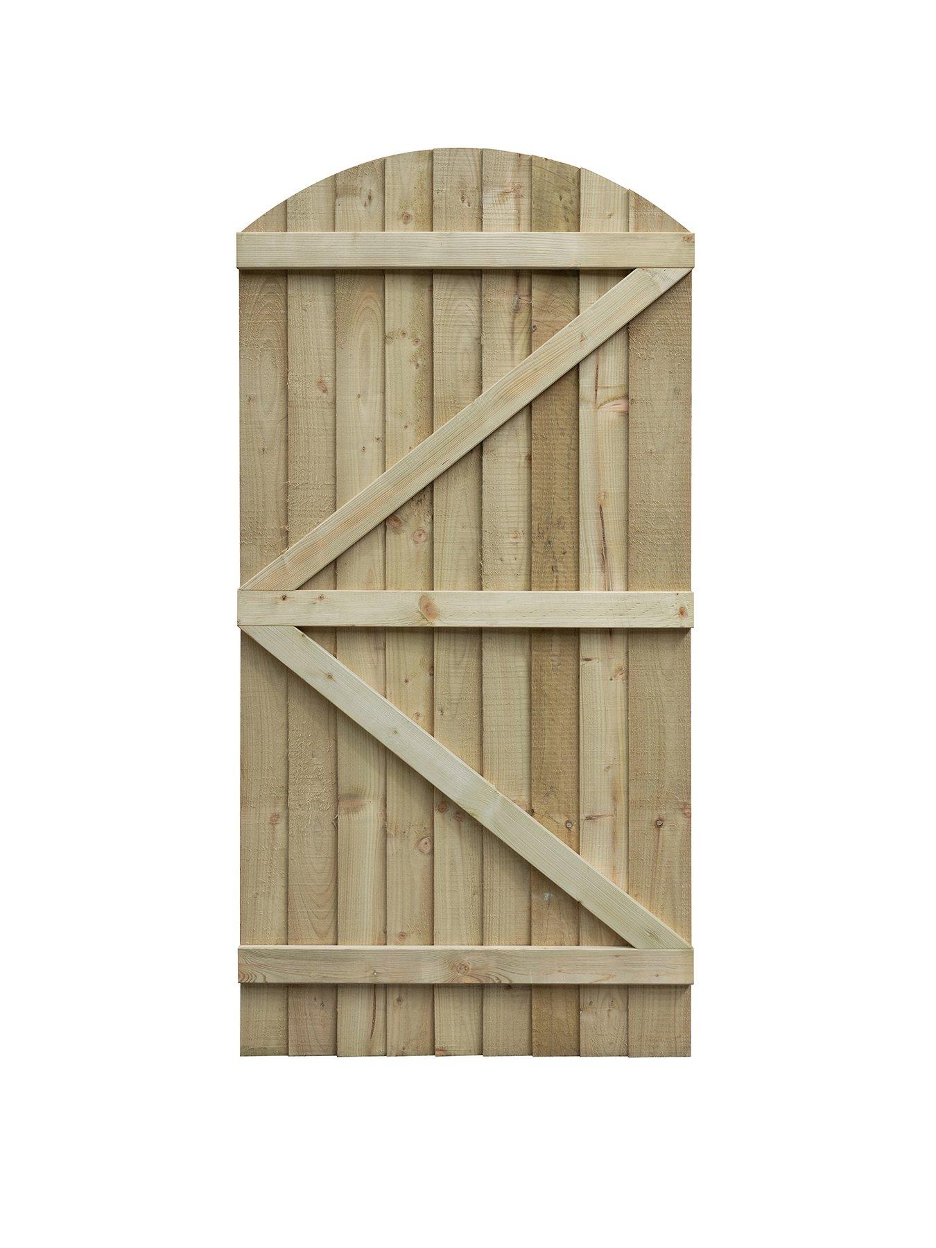  image of rowlinson-featheredge-arch-top-wooden-gate