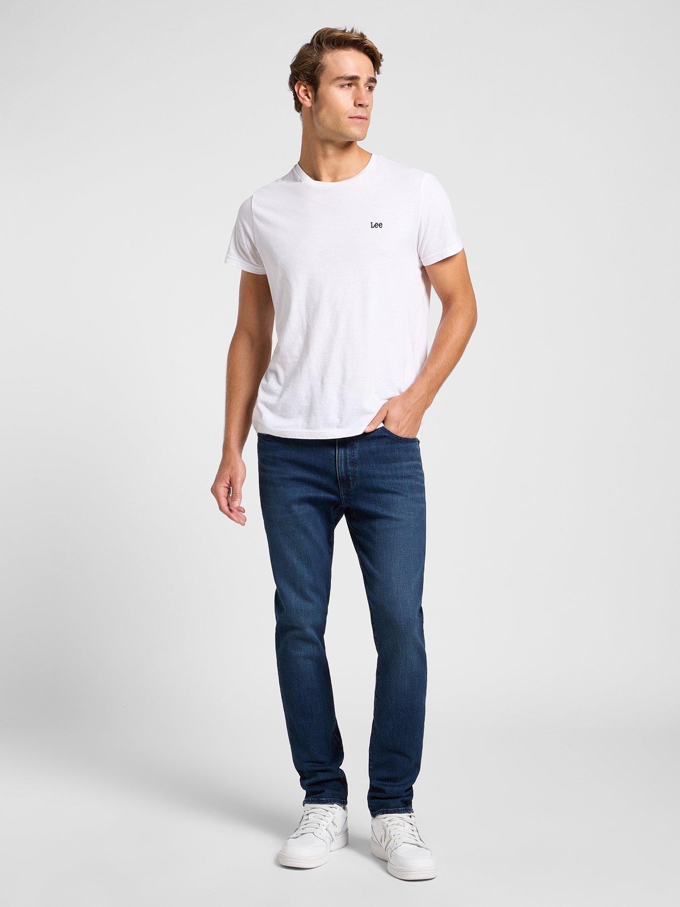  image of lee-extreme-motion-stretch-skinny-fit-jeans-dark-blue