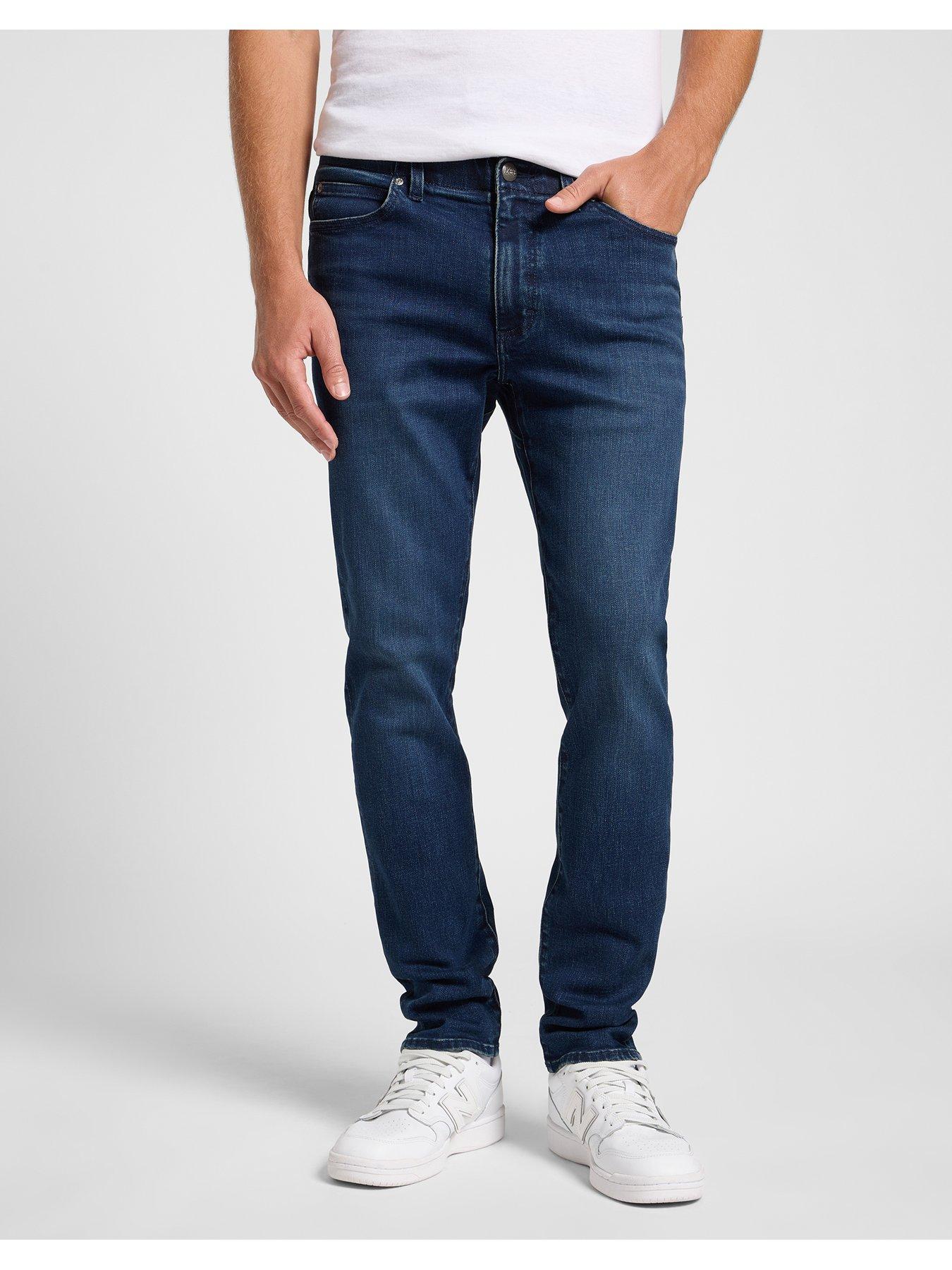  image of lee-extreme-motion-stretch-skinny-fit-jeans-dark-blue