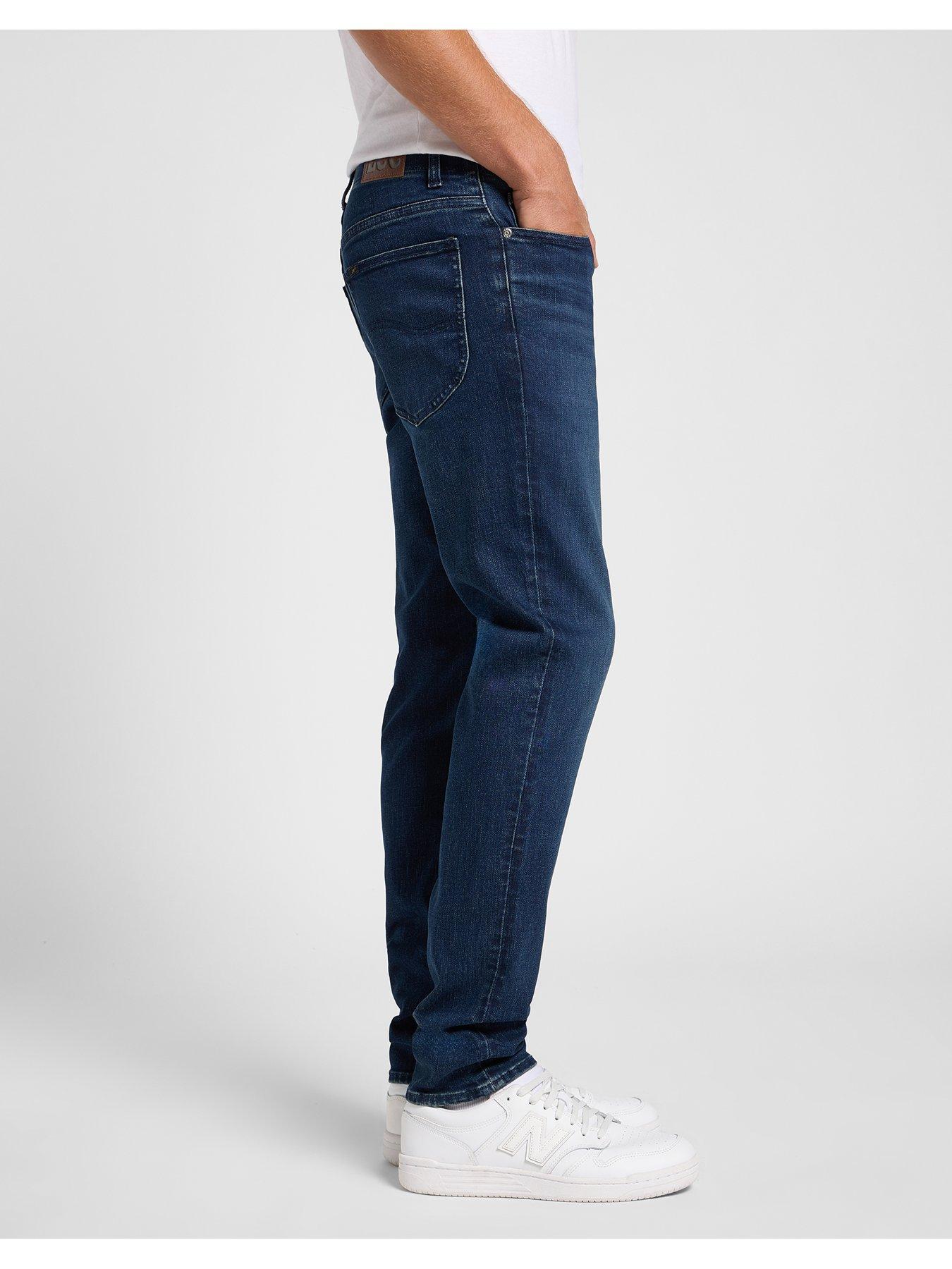  image of lee-extreme-motion-stretch-skinny-fit-jeans-dark-blue
