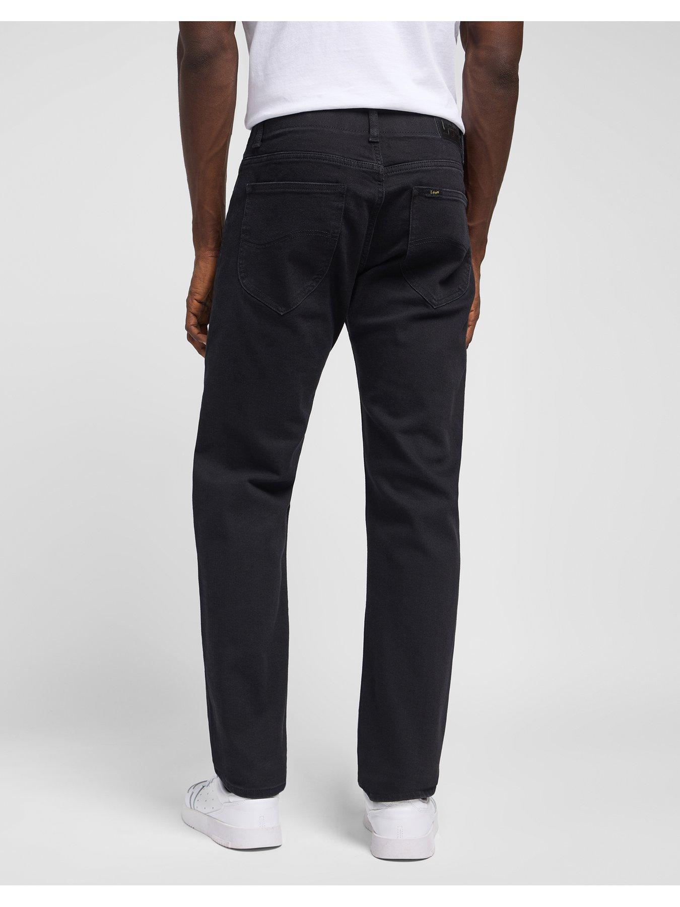  image of lee-extreme-motion-stretch-slim-fit-jeans-black