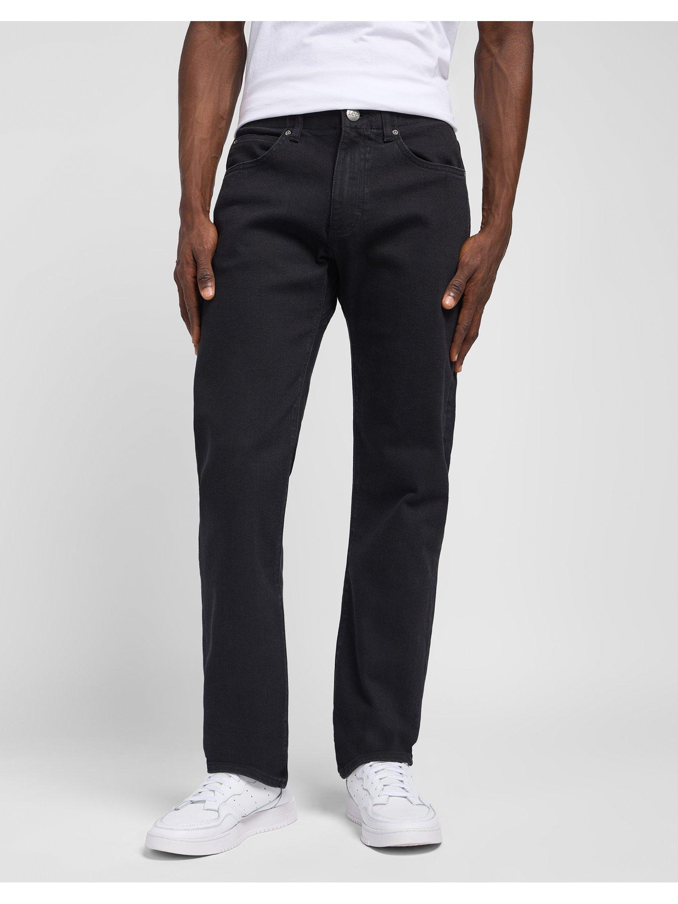  image of lee-extreme-motion-stretch-slim-fit-jeans-black