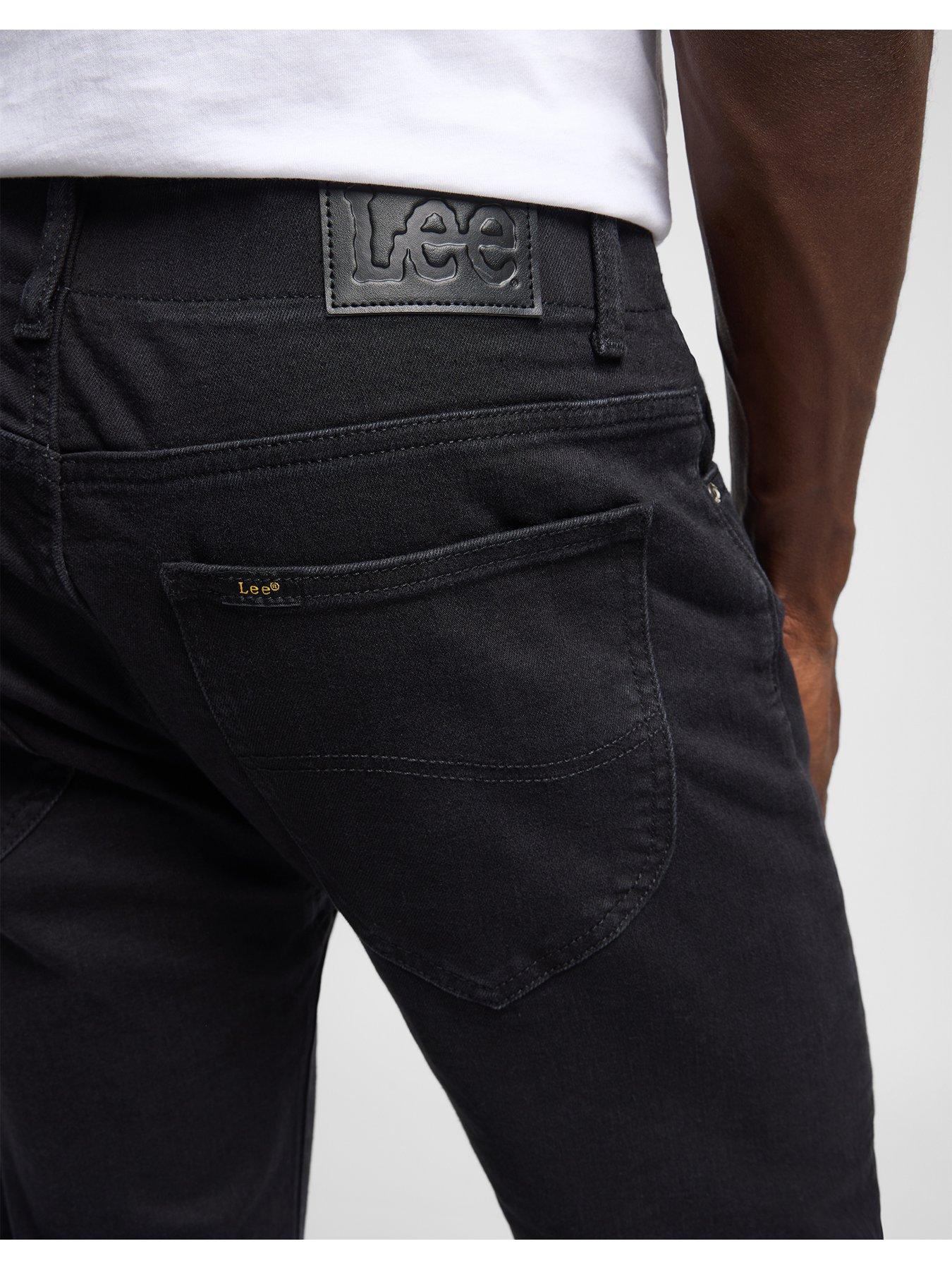  image of lee-extreme-motion-stretch-slim-fit-jeans-black