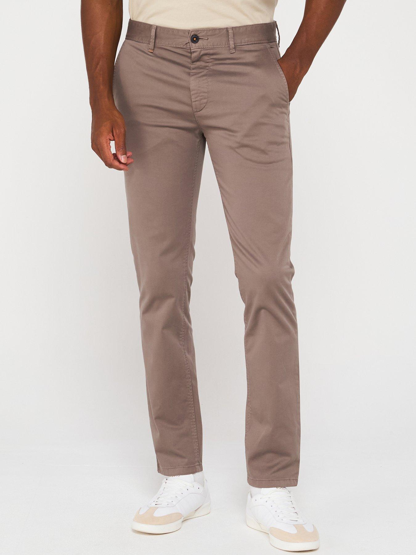 undefined Slim Fit Chinos - Dark Beige