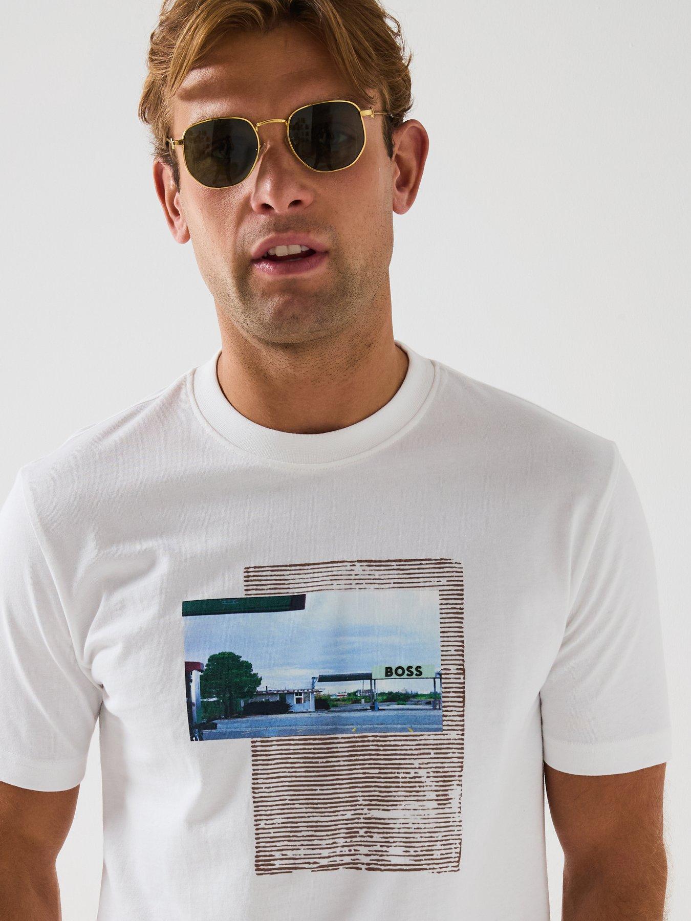 Image 4 of 6 of BOSS Te Ontheway T-Shirt- White