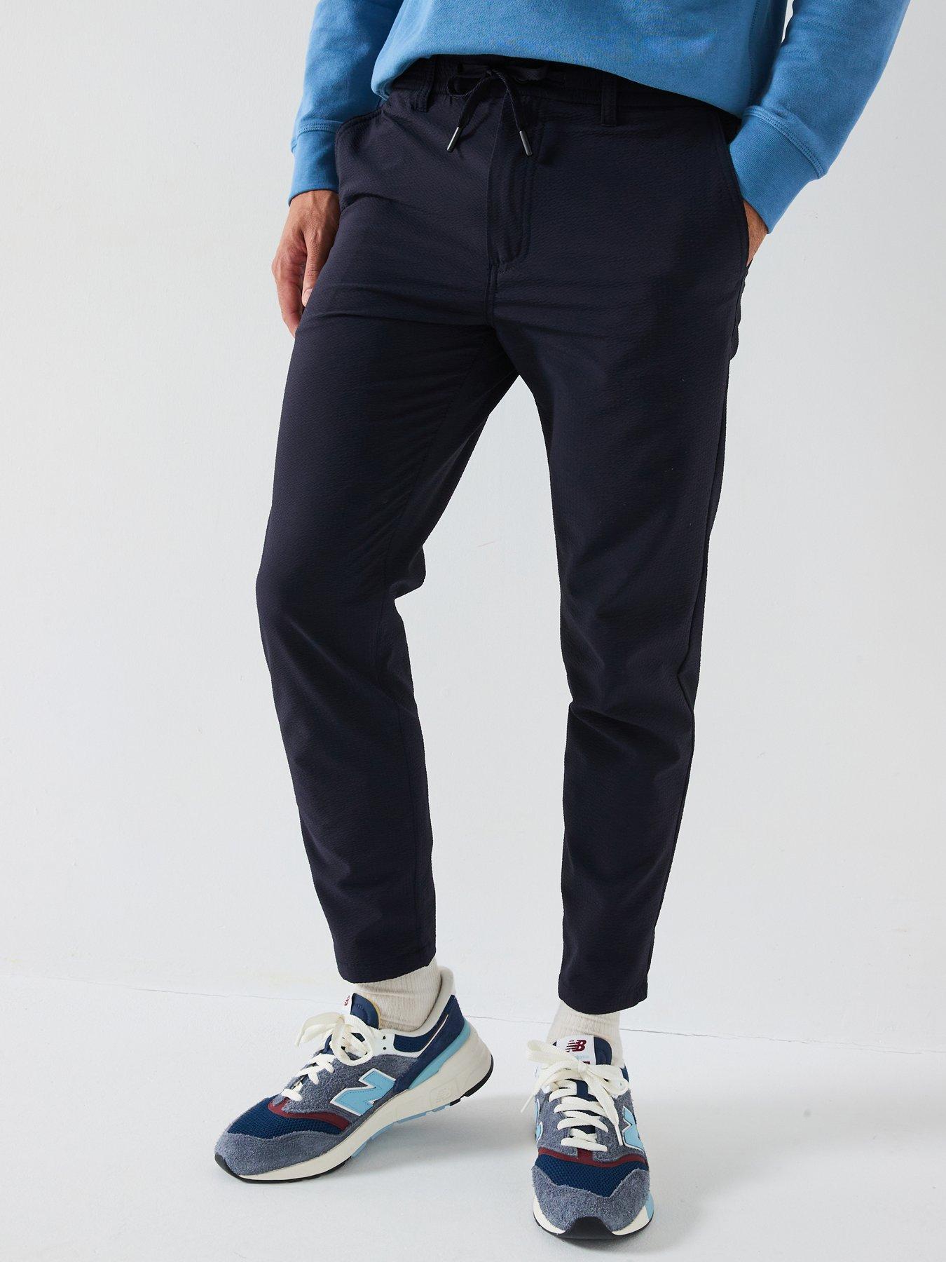 boss-technical-tapered-fit-trousers-dark-blue