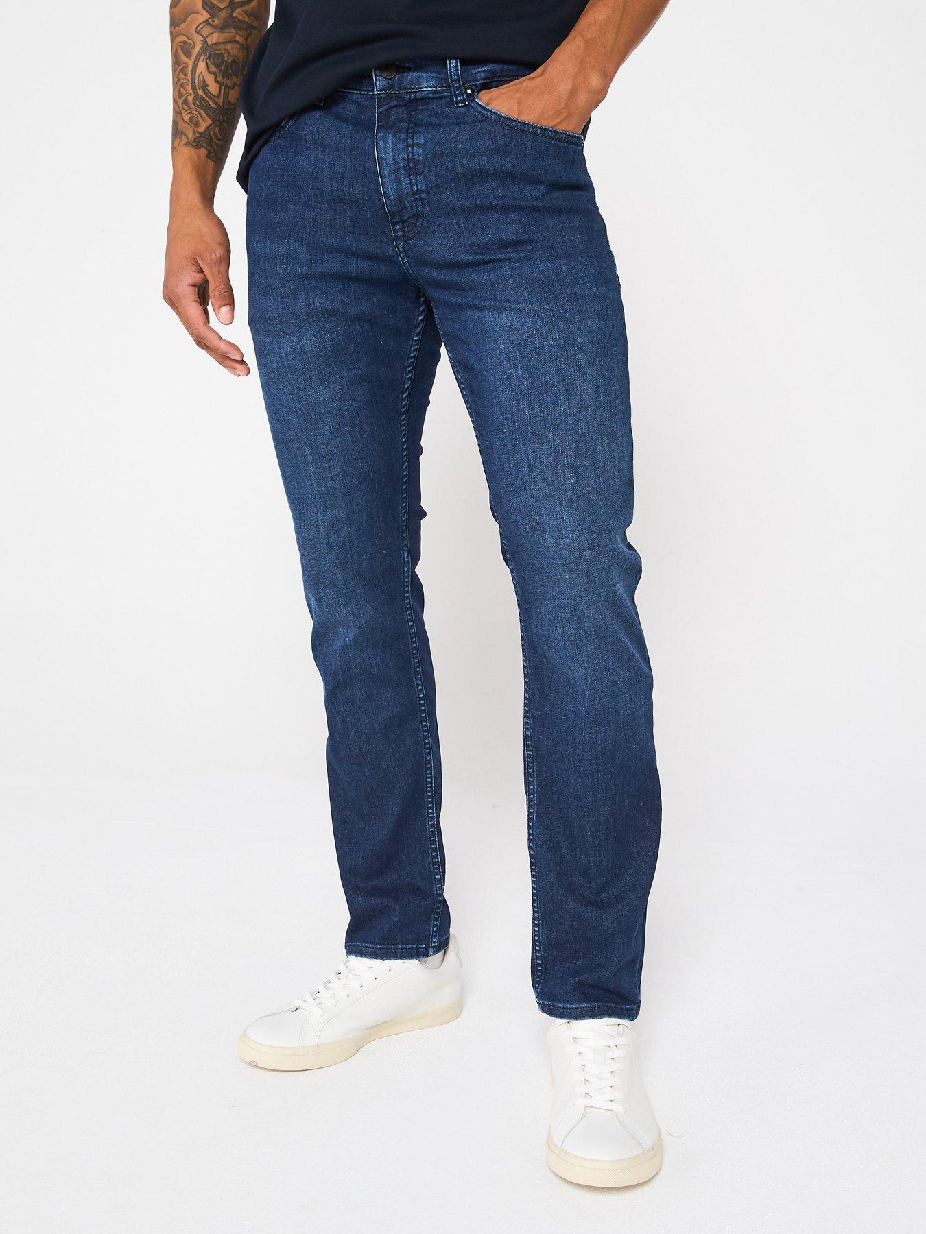  image of boss-delaware-bo-slim-fit-jeans-navy