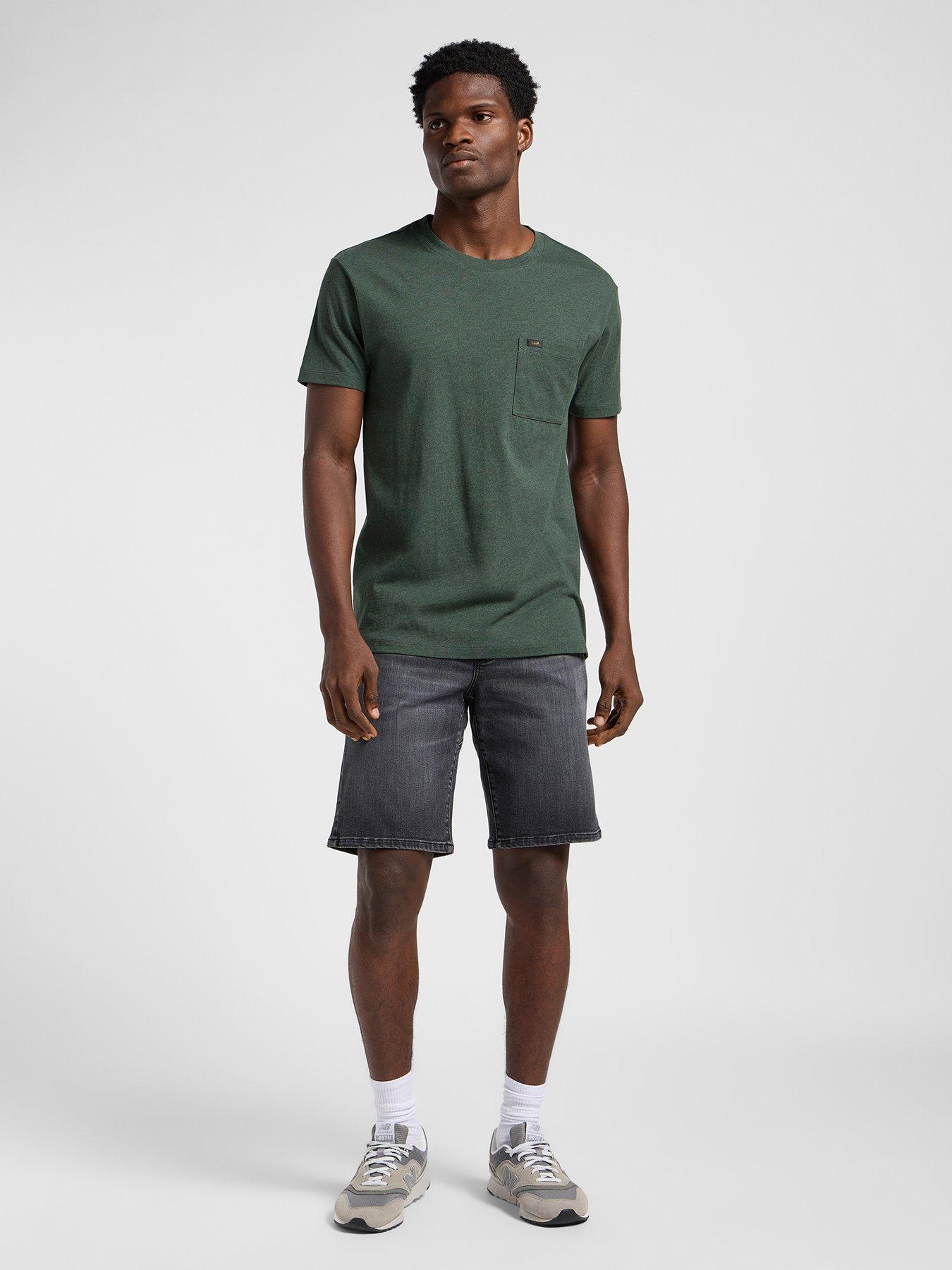 lee-extreme-motion-stretch-5-pocket-denim-shorts-black