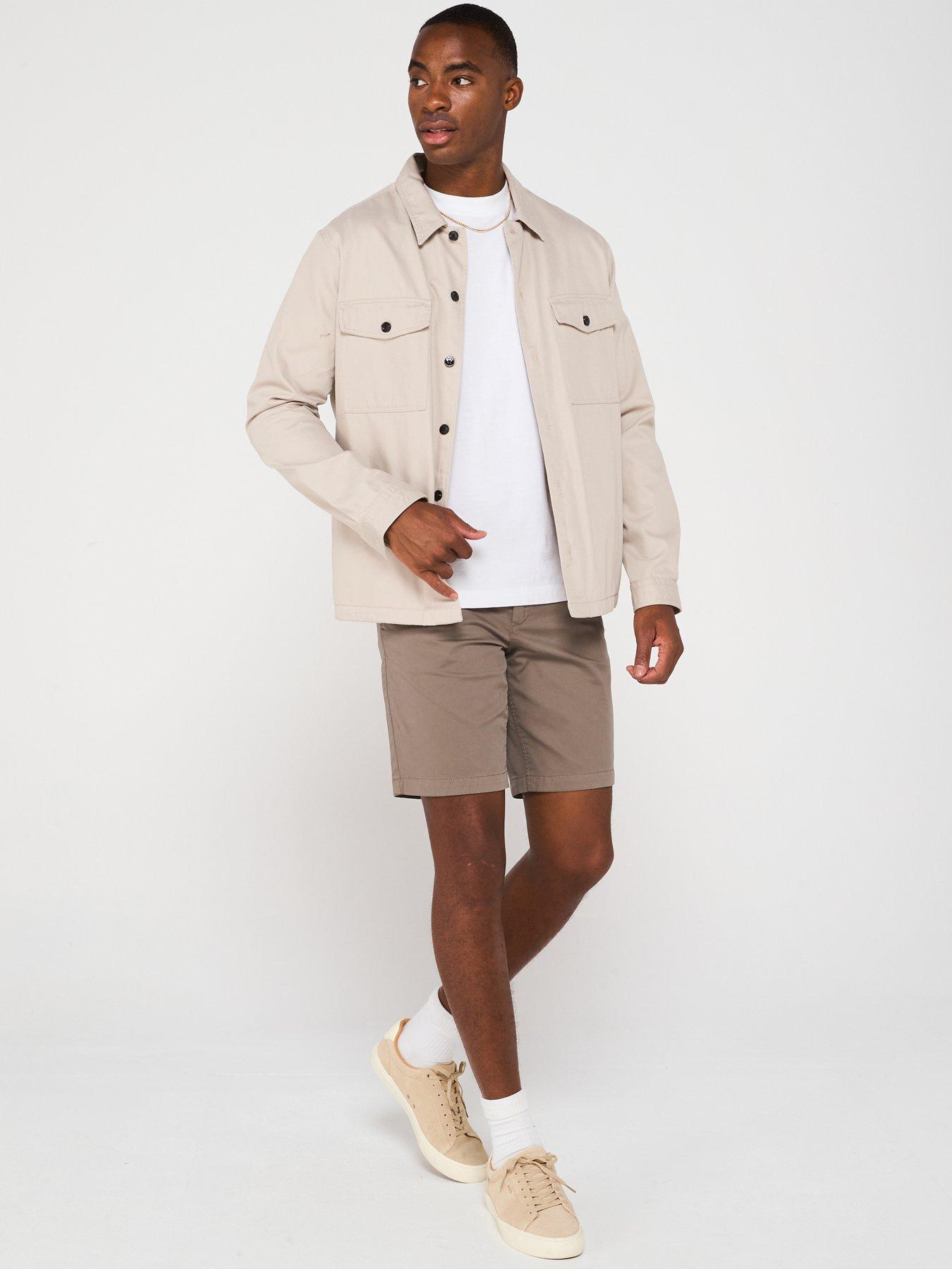  image of boss-slim-fit-chino-shorts-beige