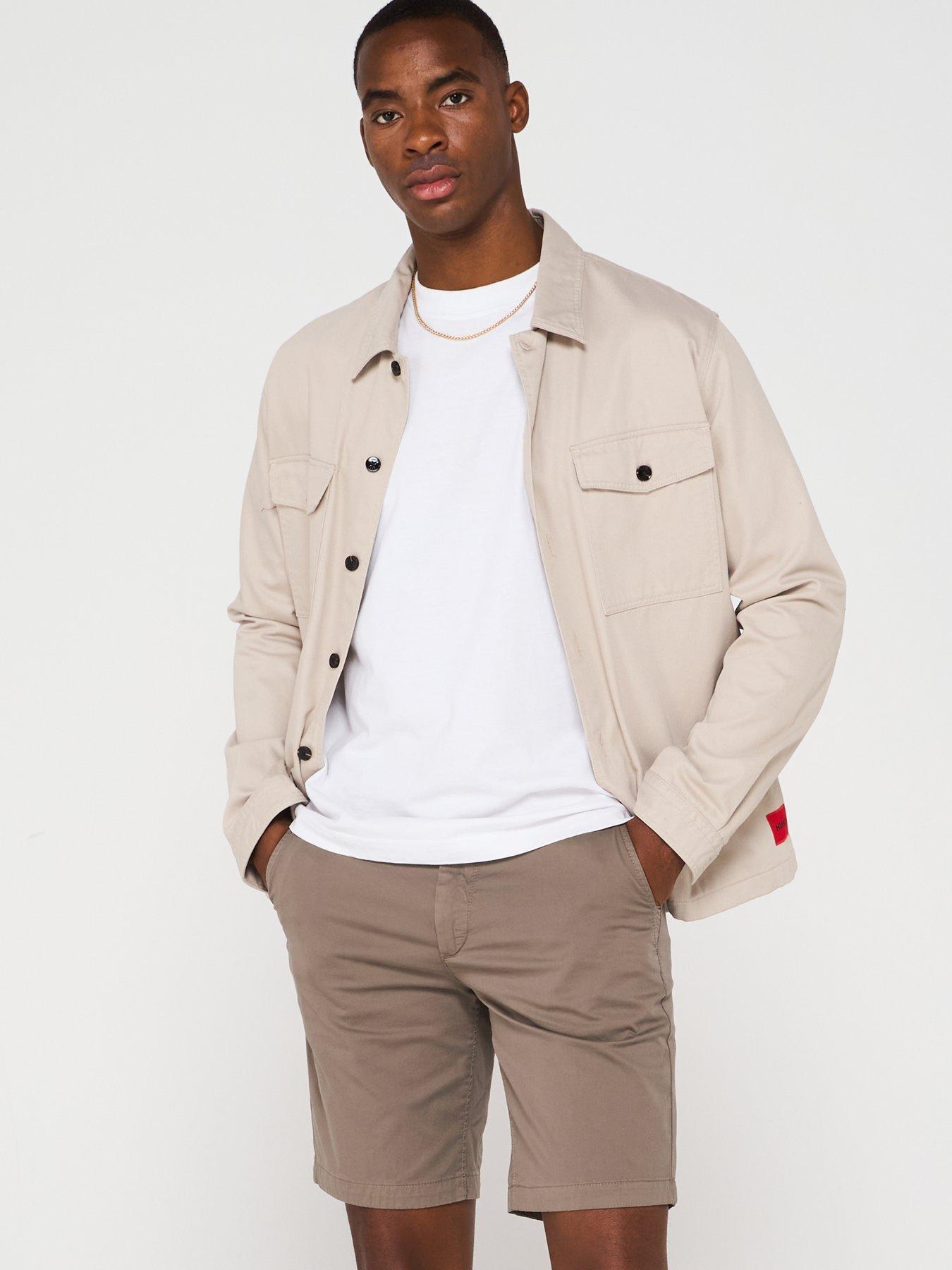  image of boss-slim-fit-chino-shorts-beige
