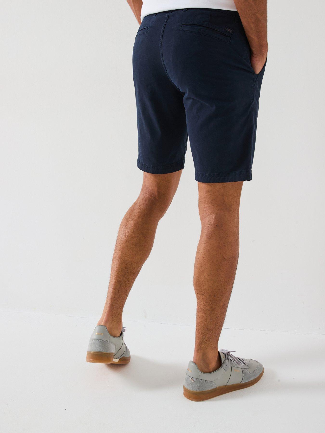  image of boss-chino-slim-fit-shorts-dark-blue
