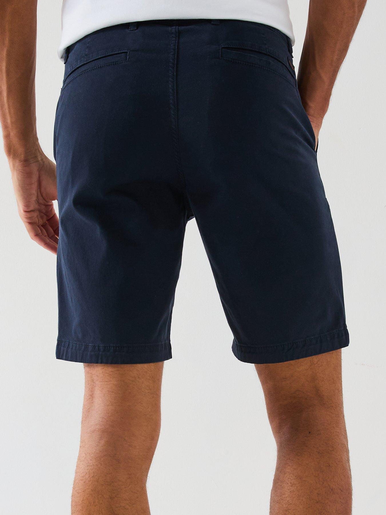  image of boss-chino-slim-fit-shorts-dark-blue