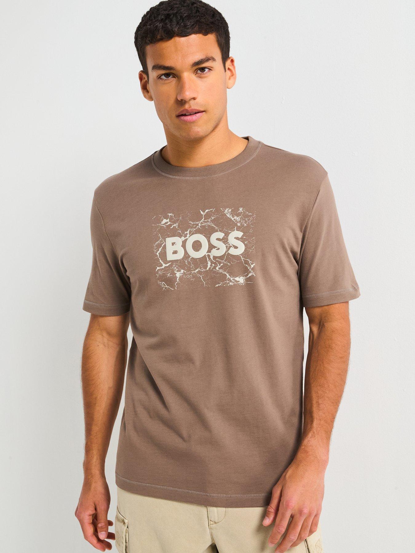  image of boss-boss-te_logospace-t-shirt-beige