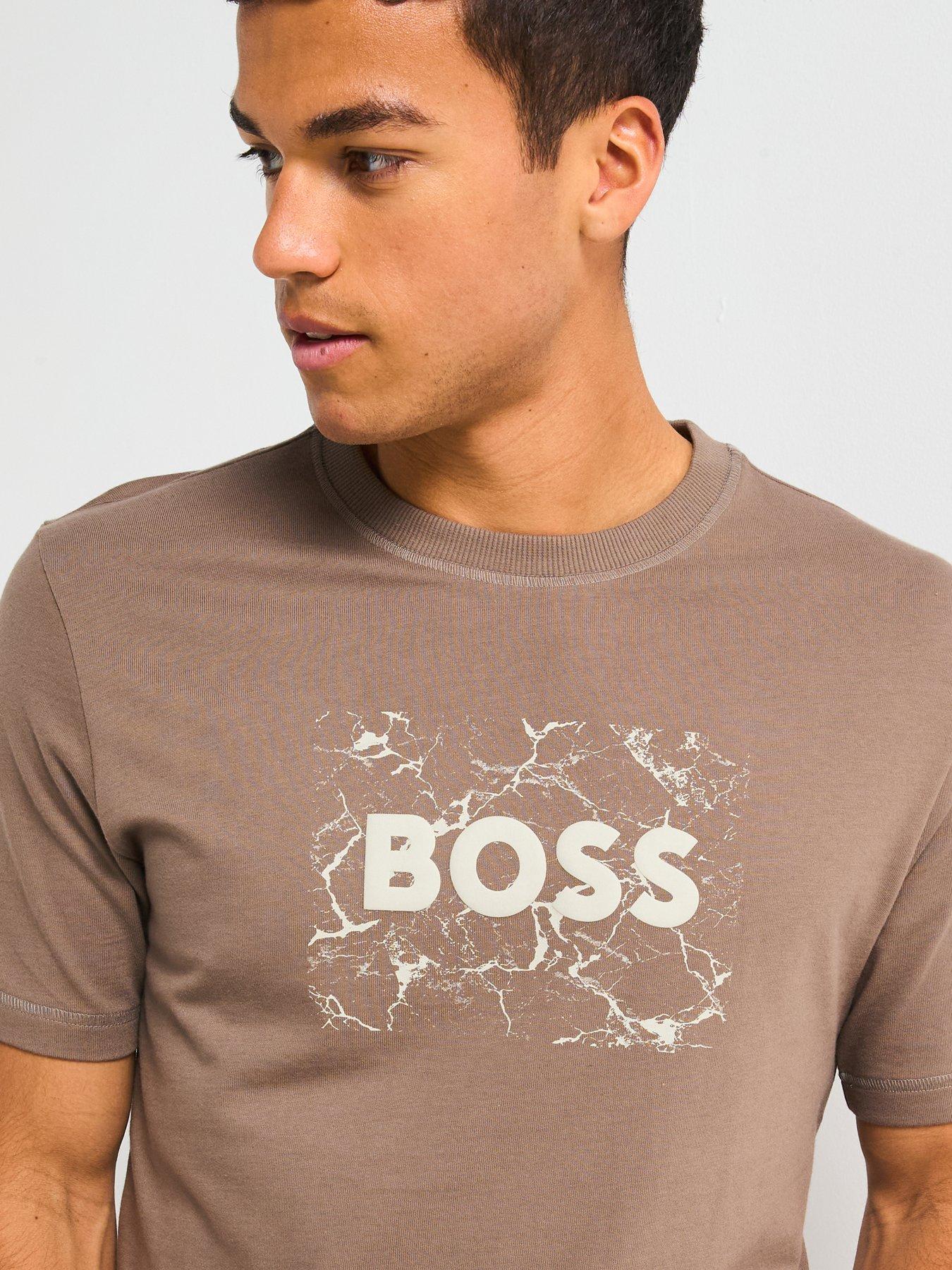  image of boss-boss-te_logospace-t-shirt-beige