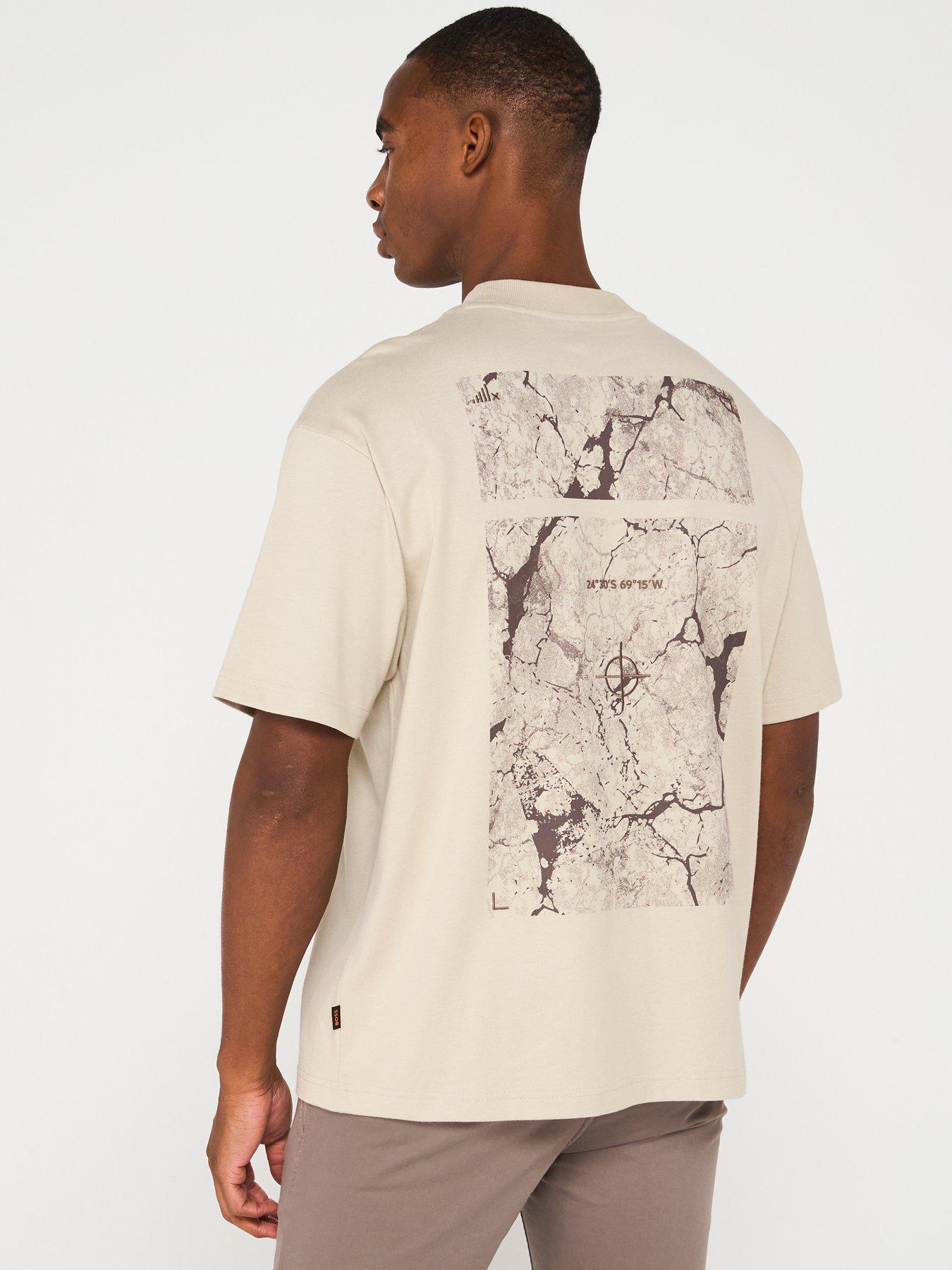 undefined Nowhere Back Graphic T-shirt - Light Beige