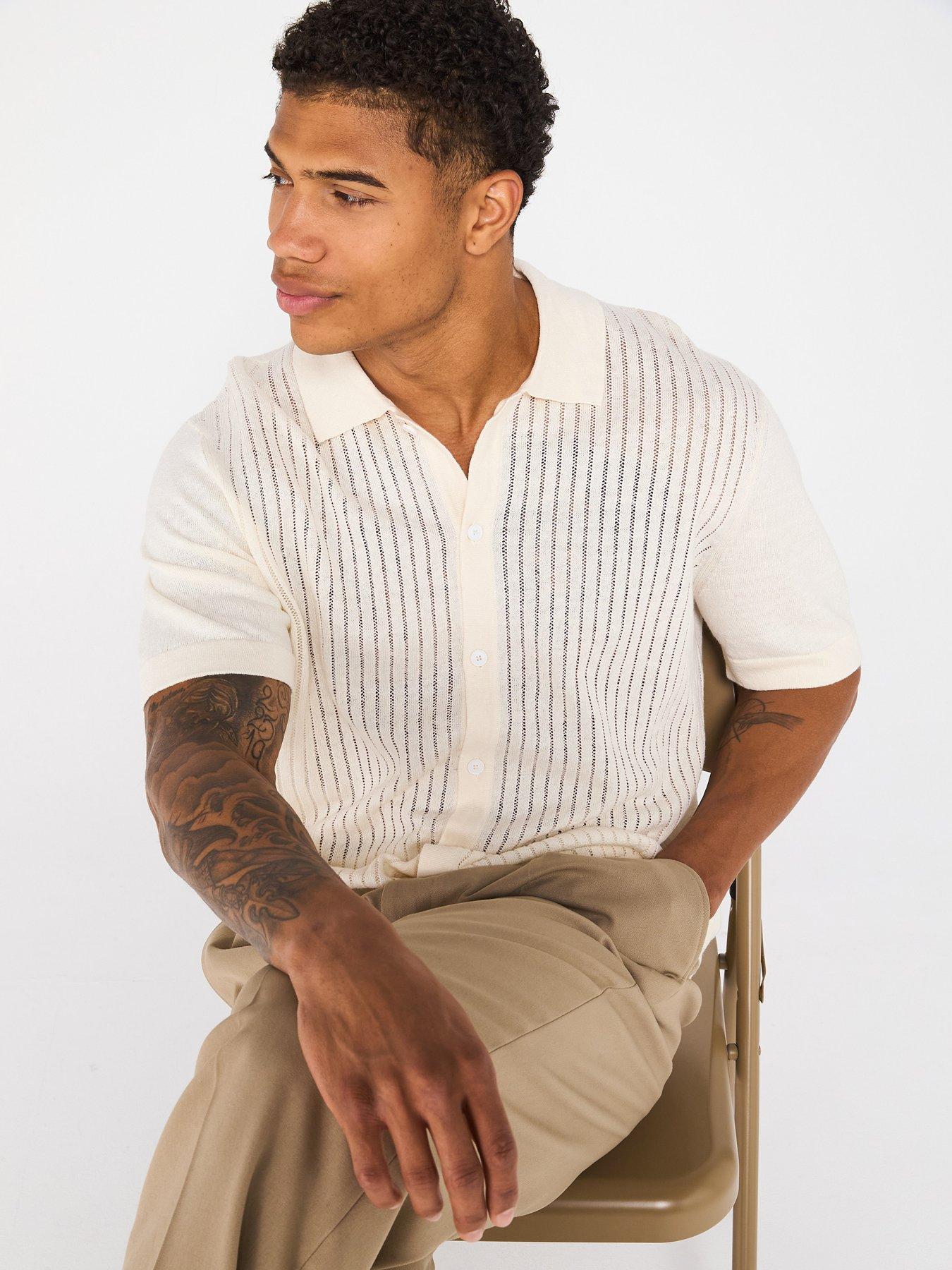  image of boss-kamicino-knitted-top-natural